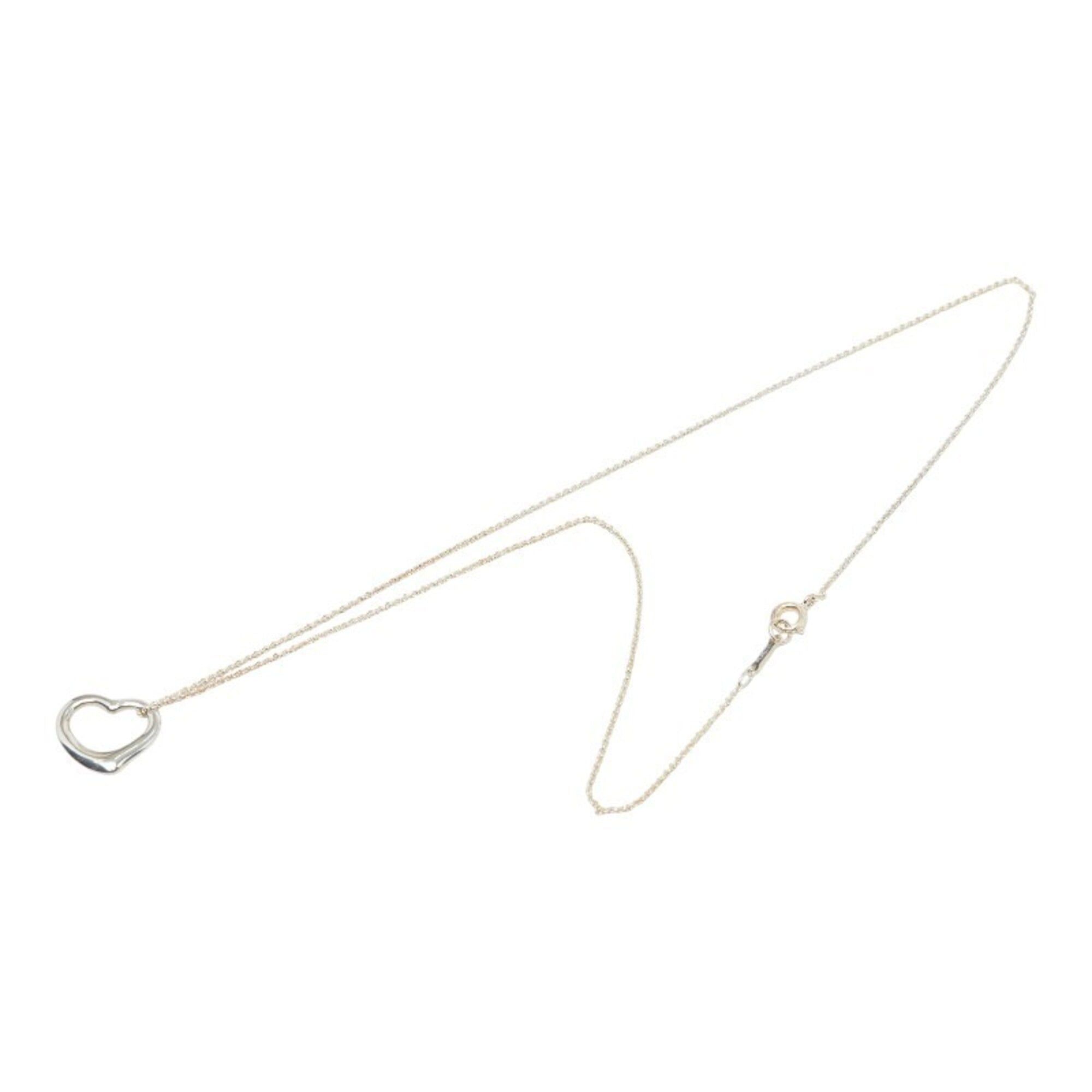 Tiffany & Co. Tiffany & Co. Peretti Open Heart Necklace, SV925 Silver, Women's. Size ONE SIZE - 4 Thumbnail