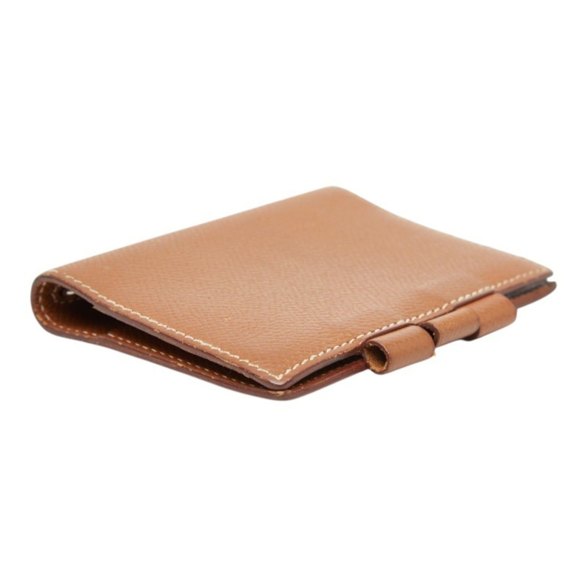 Hermes Hermes Agenda Mini Notebook Cover, Brown Courchevel Leather, Women's Size ONE SIZE - 3 Thumbnail