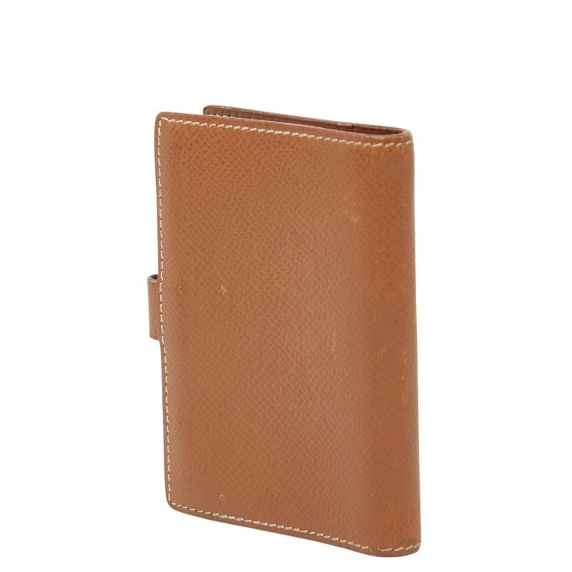 Hermes Hermes Agenda Mini Notebook Cover, Brown Courchevel Leather, Women's Size ONE SIZE - 2 Thumbnail