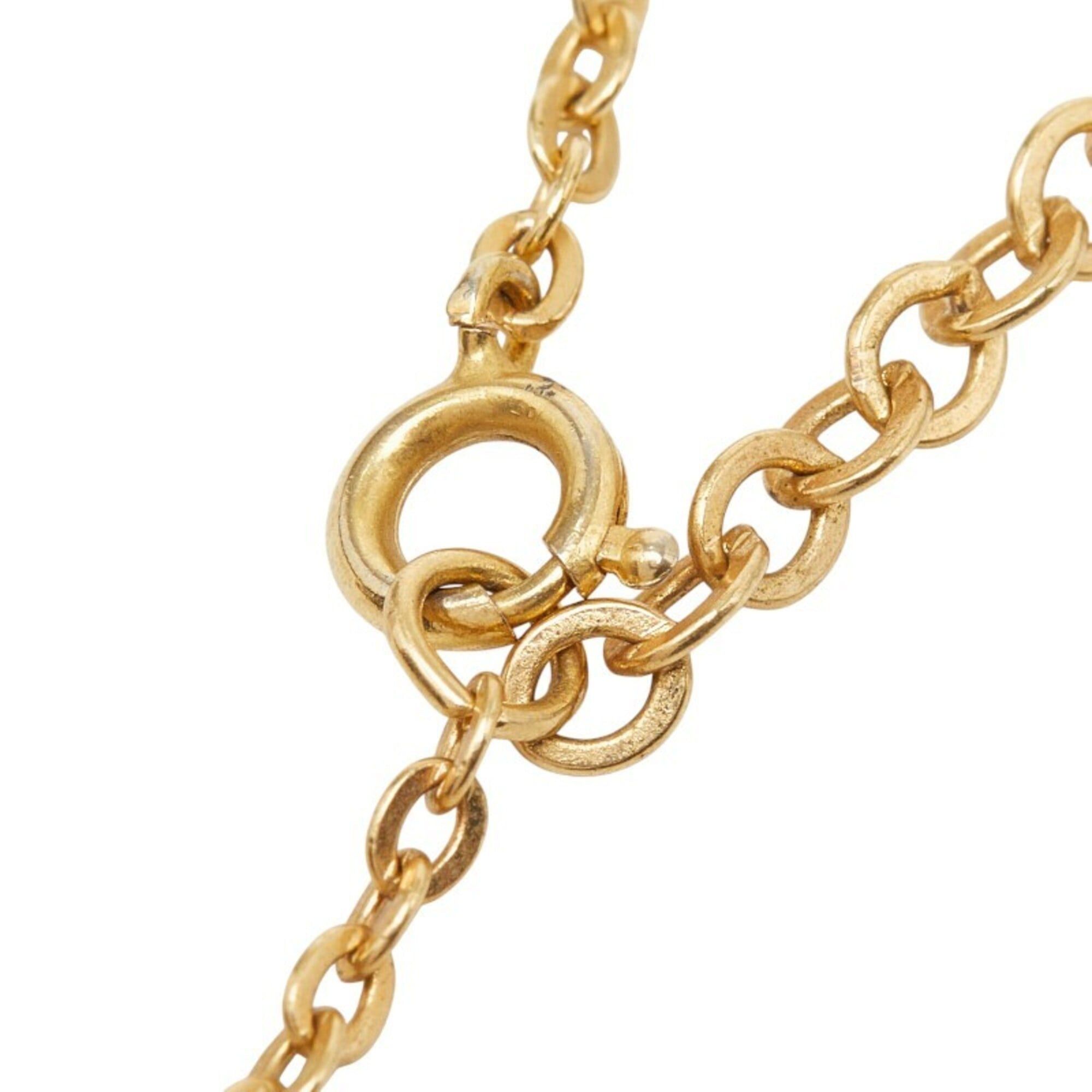 Dior Christian Dior Dior CD Logo Pendant Necklace, Gold Plated, Women's Size ONE SIZE - 5 Thumbnail