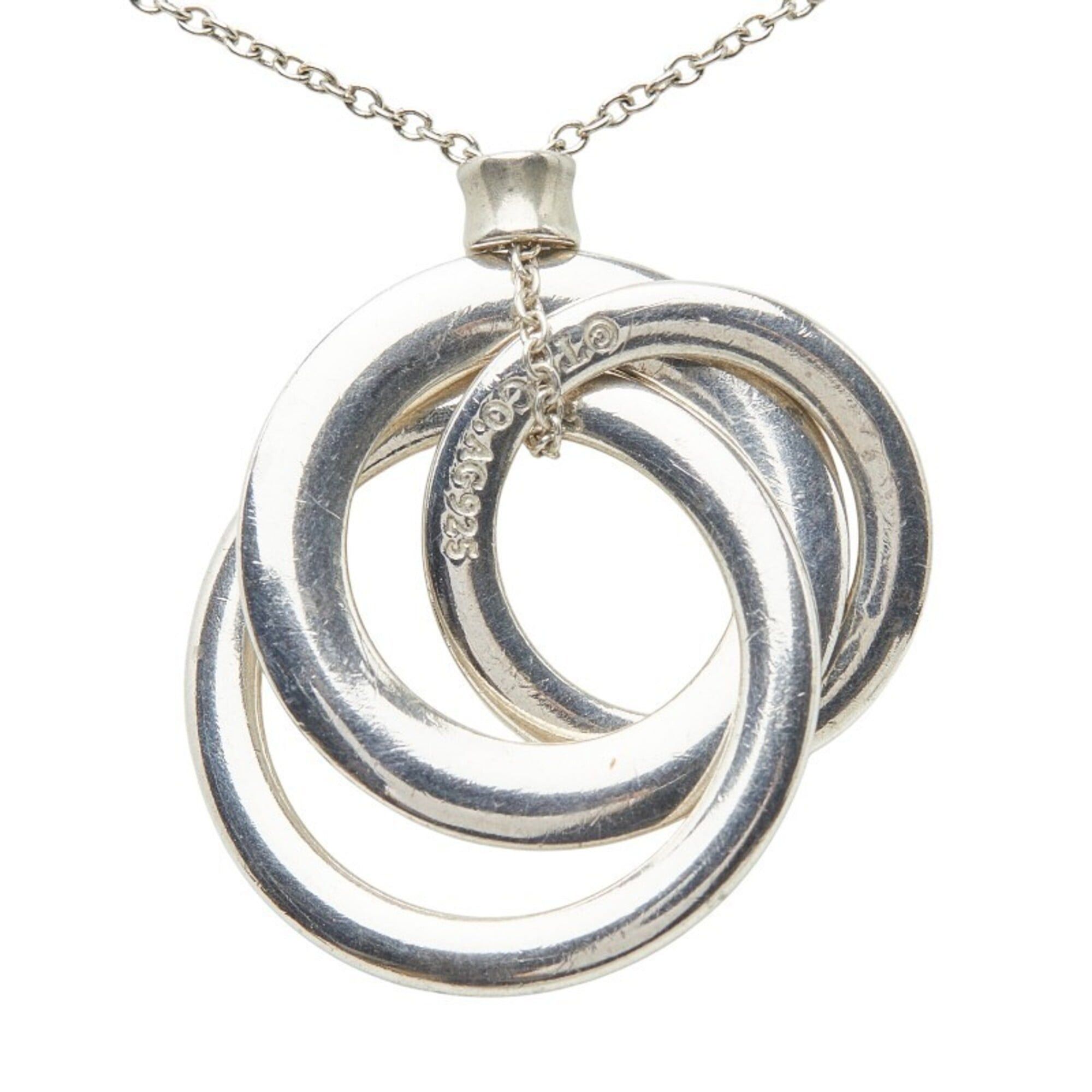 Tiffany & Co. Tiffany & Co. Interlocking Circle Small Necklace, SV925 Silver, Women's. Size ONE SIZE - 2 Thumbnail
