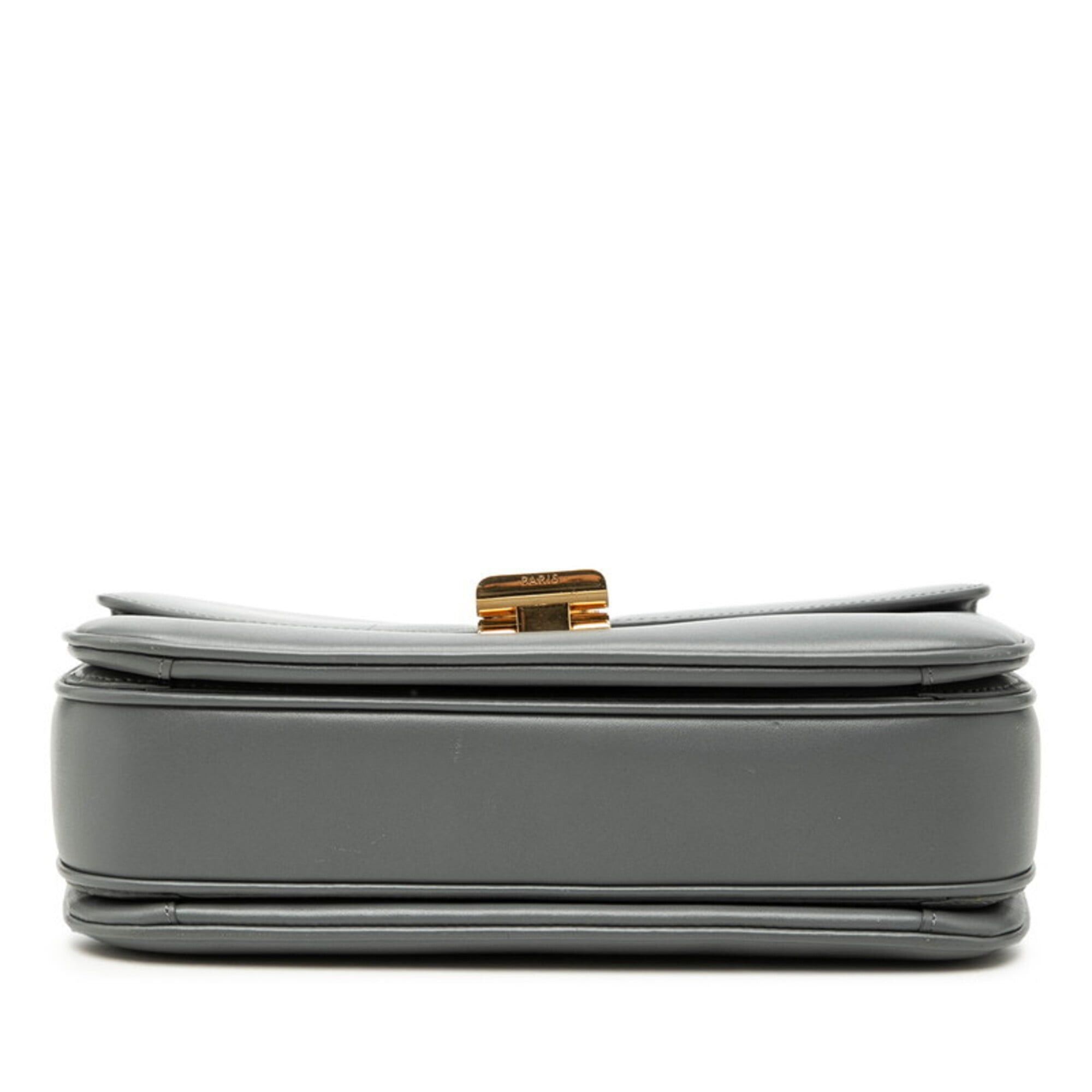 Celine Celine C Medium Chain Shoulder Bag, Gray Leather, Women's Size ONE SIZE - 3 Thumbnail