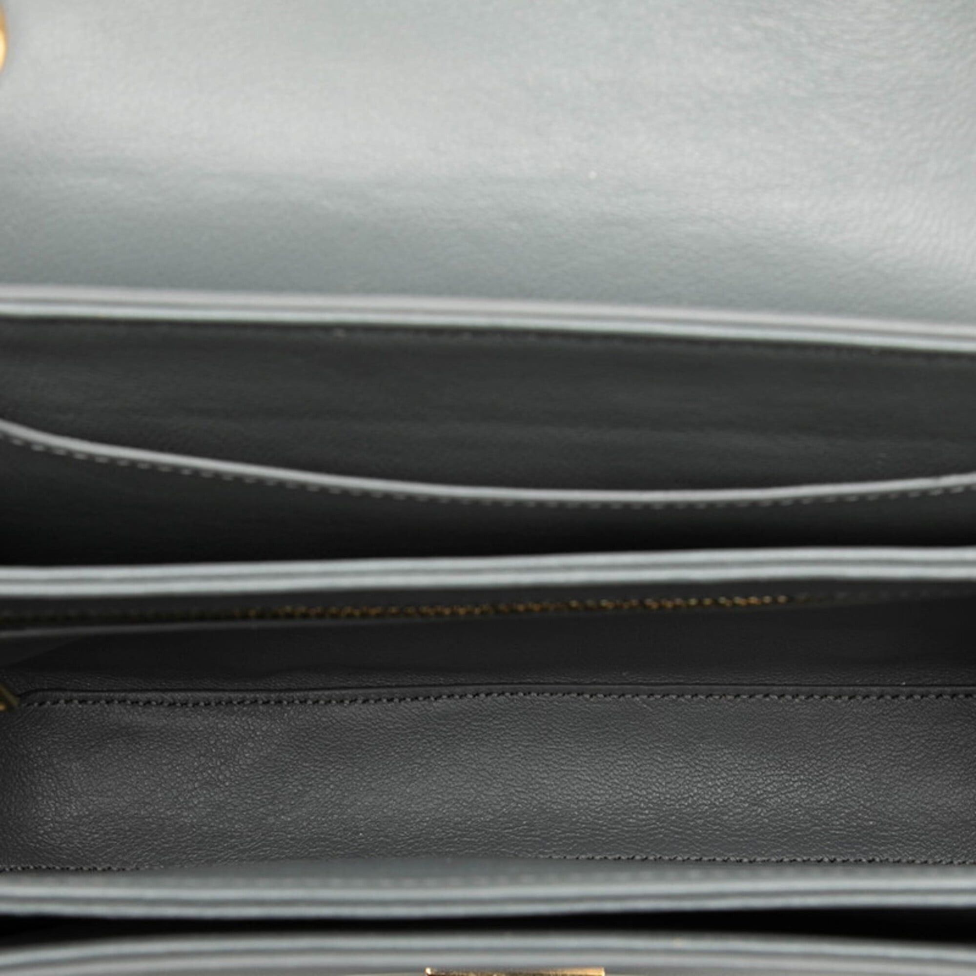 Celine Celine C Medium Chain Shoulder Bag, Gray Leather, Women's Size ONE SIZE - 4 Thumbnail
