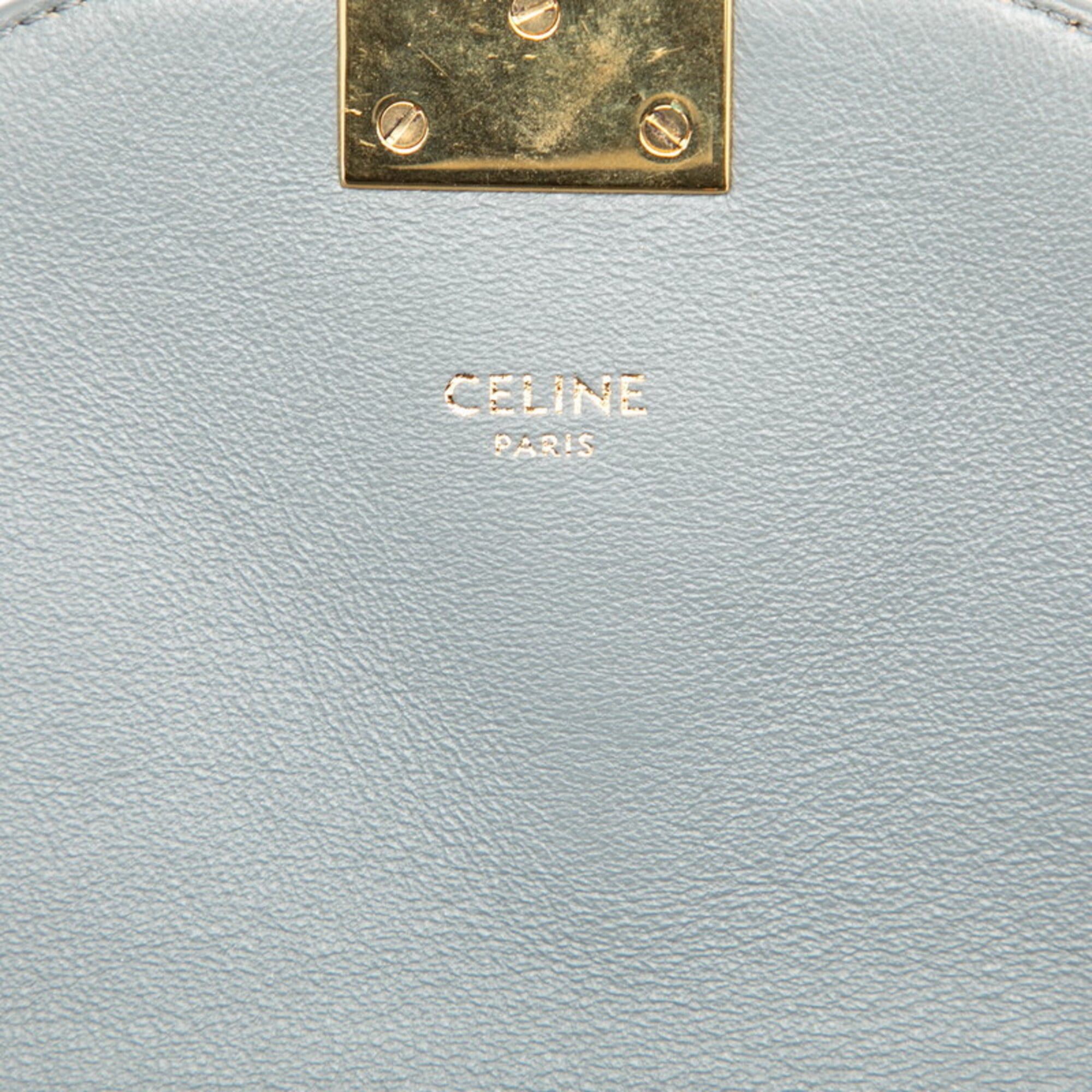 Celine Celine C Medium Chain Shoulder Bag, Gray Leather, Women's Size ONE SIZE - 6 Thumbnail