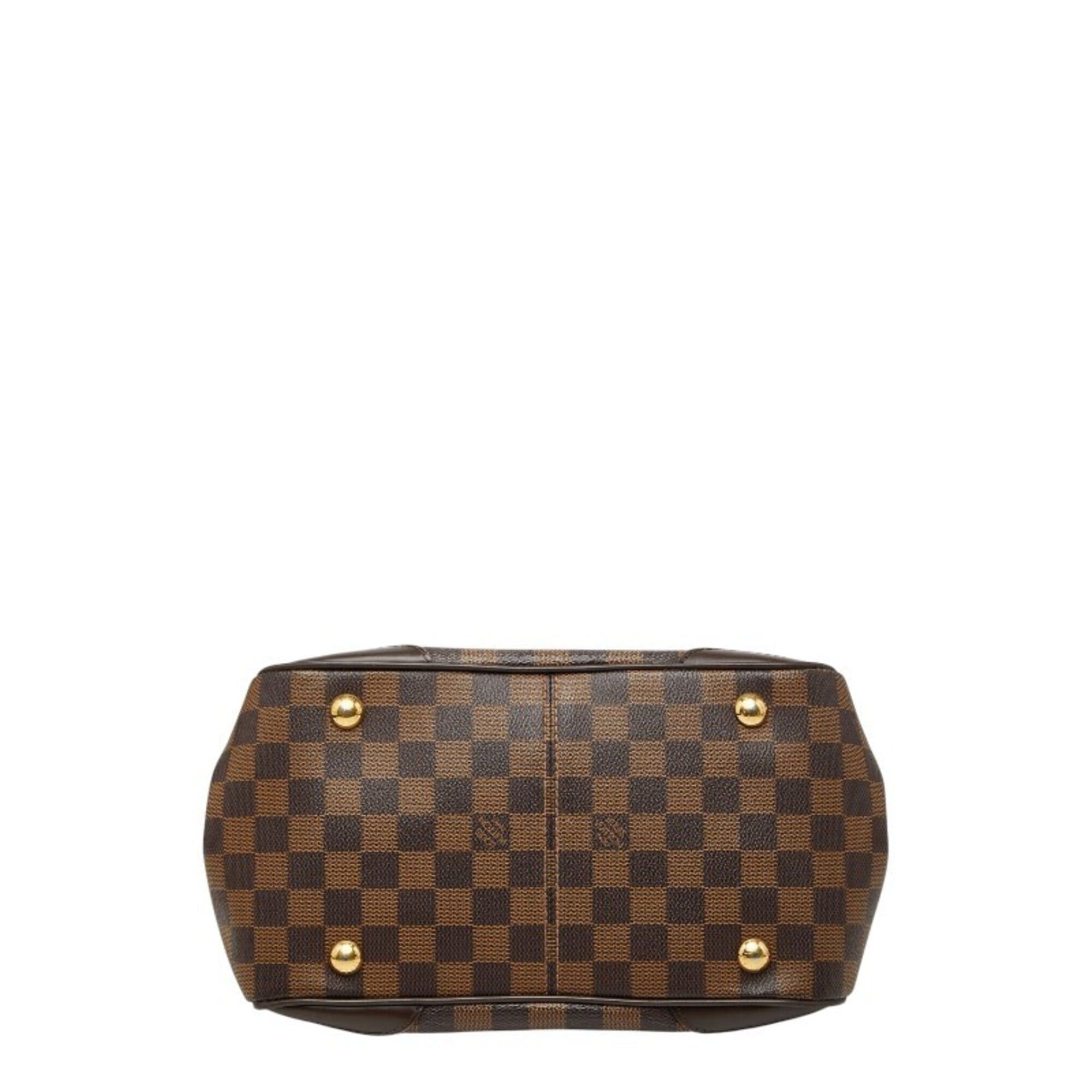 Louis Vuitton Louis Vuitton Damier Verona PM Handbag N41117 Brown Leather Women's LOUIS VUITTON Size ONE SIZE - 3 Thumbnail