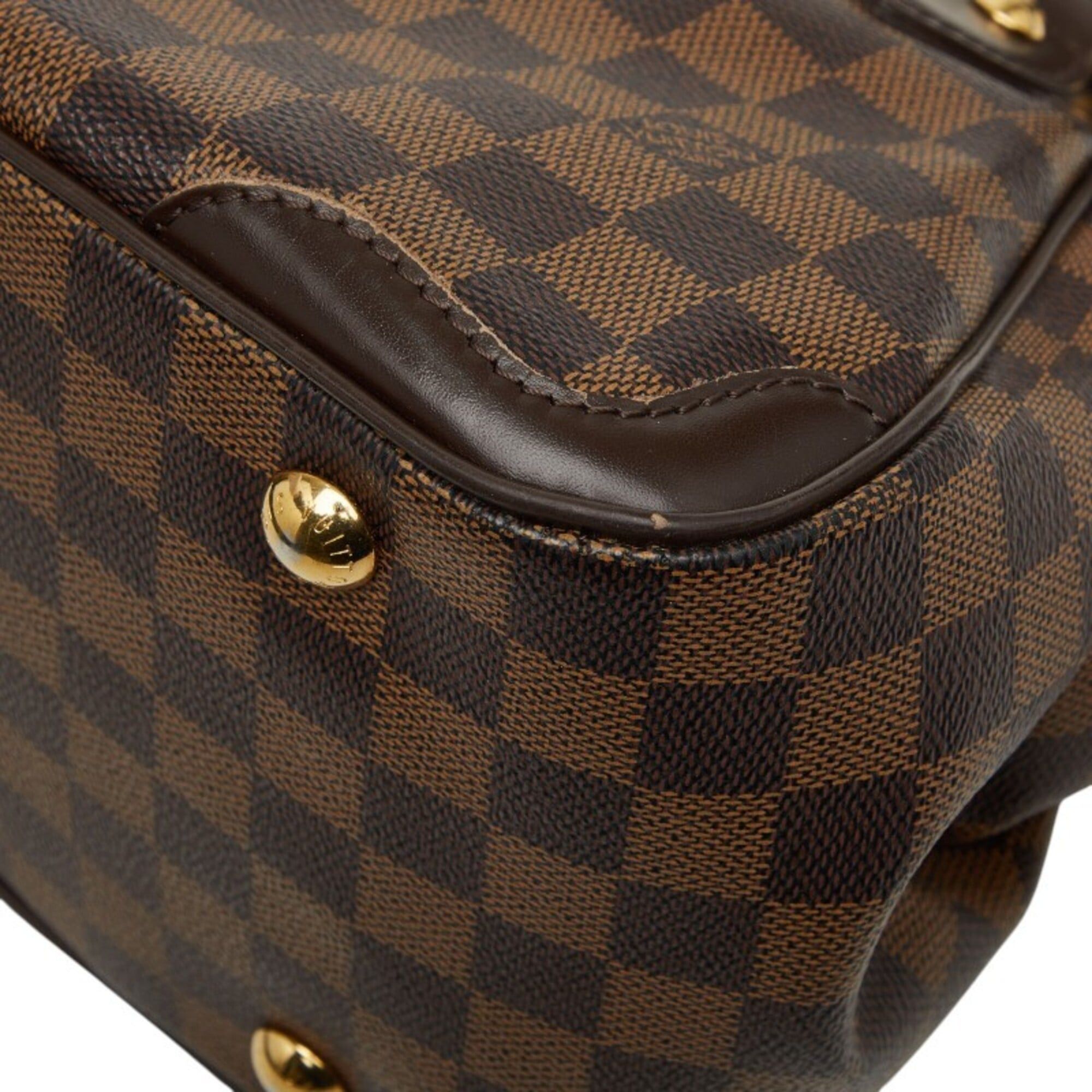 Louis Vuitton Louis Vuitton Damier Verona PM Handbag N41117 Brown Leather Women's LOUIS VUITTON Size ONE SIZE - 5 Thumbnail