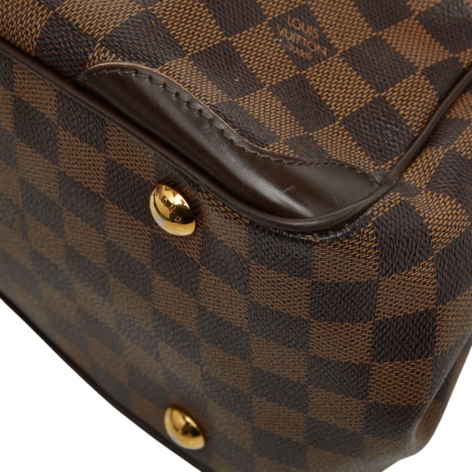 Louis Vuitton Louis Vuitton Damier Verona PM Handbag N41117 Brown Leather Women's LOUIS VUITTON Size ONE SIZE - 7 Thumbnail