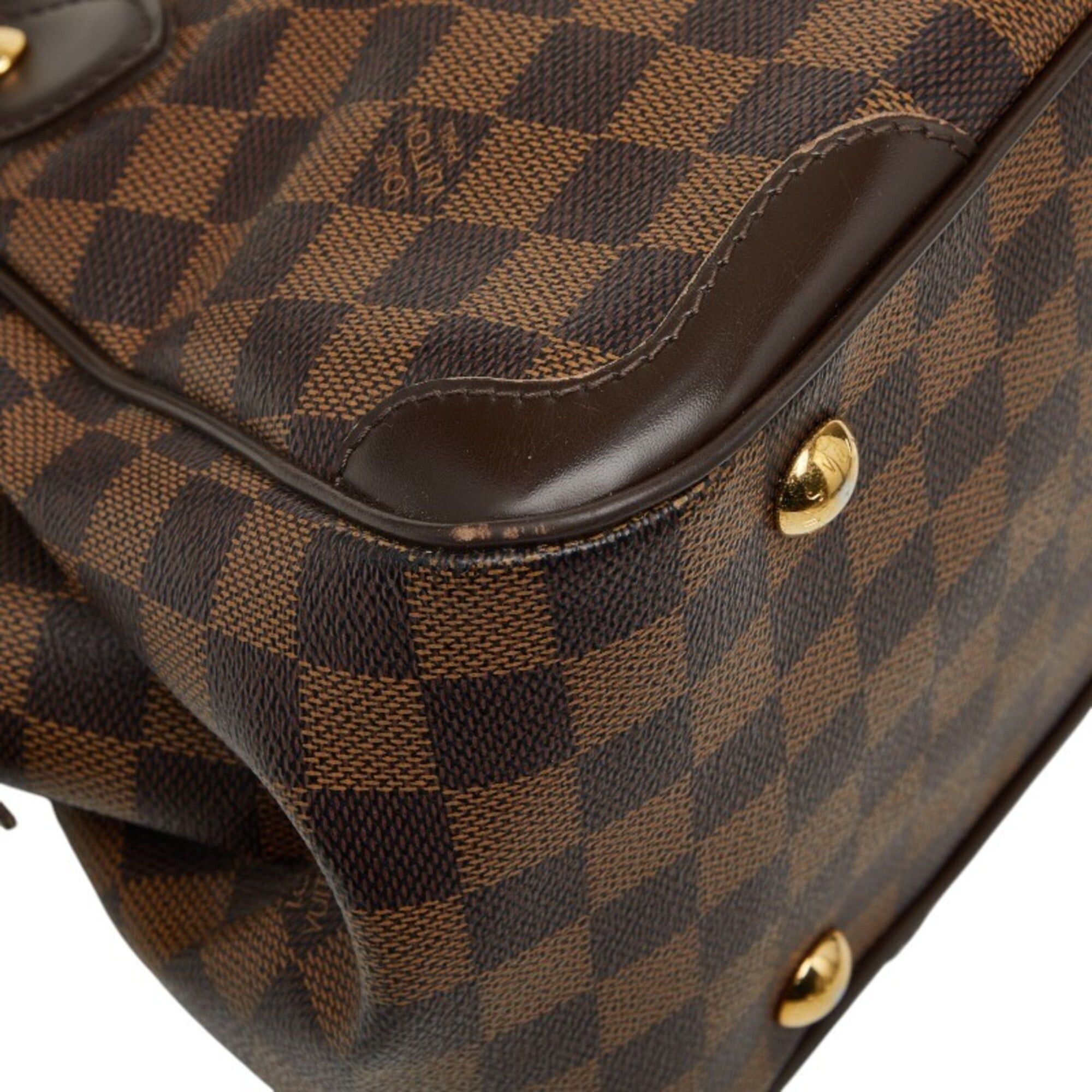 Louis Vuitton Louis Vuitton Damier Verona PM Handbag N41117 Brown Leather Women's LOUIS VUITTON Size ONE SIZE - 4 Thumbnail