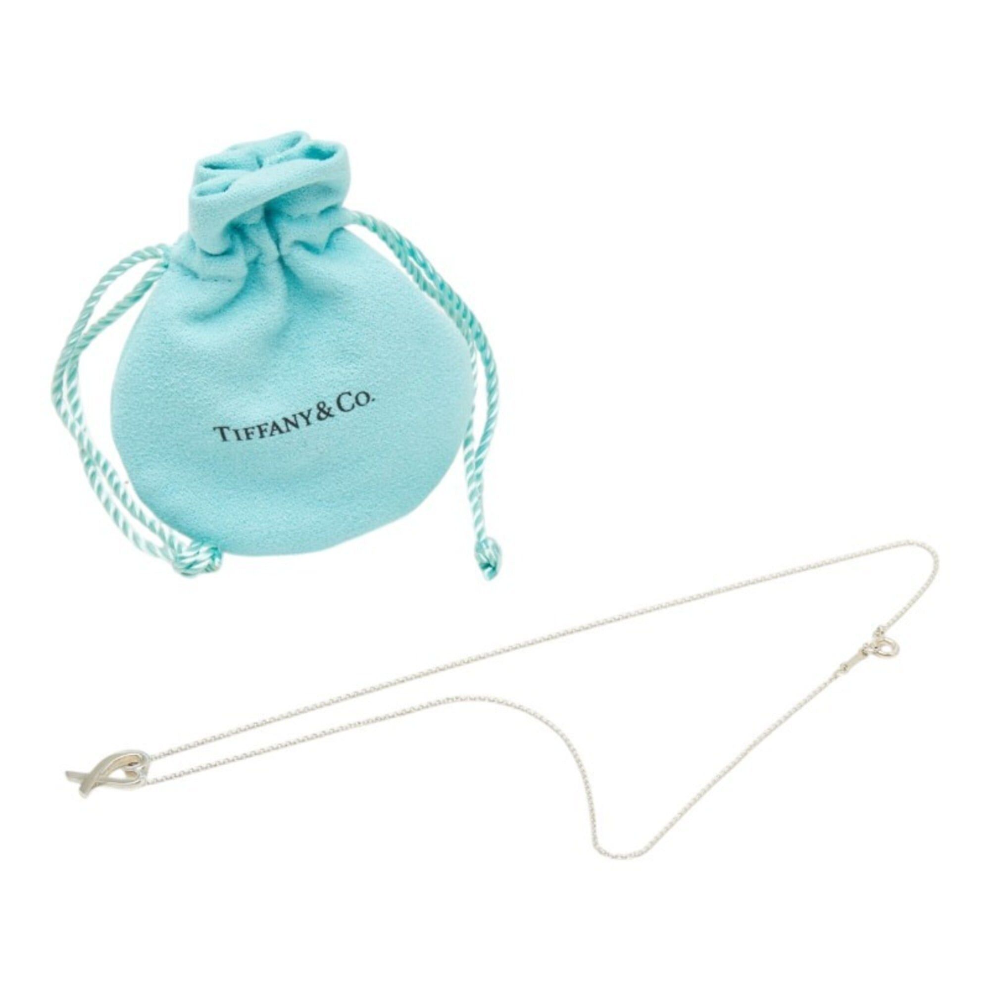 Tiffany & Co. Tiffany & Co. Paloma Picasso Loving Heart Necklace, SV925 Silver, Women's. Size ONE SIZE - 8 Thumbnail