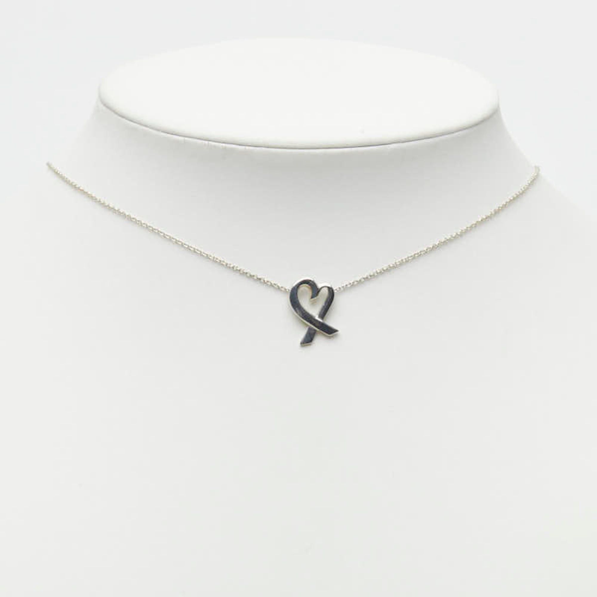 Tiffany & Co. Tiffany & Co. Paloma Picasso Loving Heart Necklace, SV925 Silver, Women's. Size ONE SIZE - 7 Thumbnail