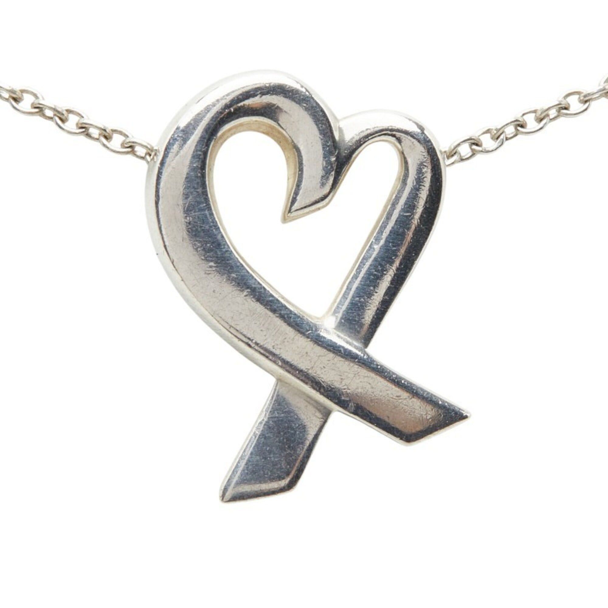 Tiffany & Co. Tiffany & Co. Paloma Picasso Loving Heart Necklace, SV925 Silver, Women's. Size ONE SIZE - 2 Thumbnail