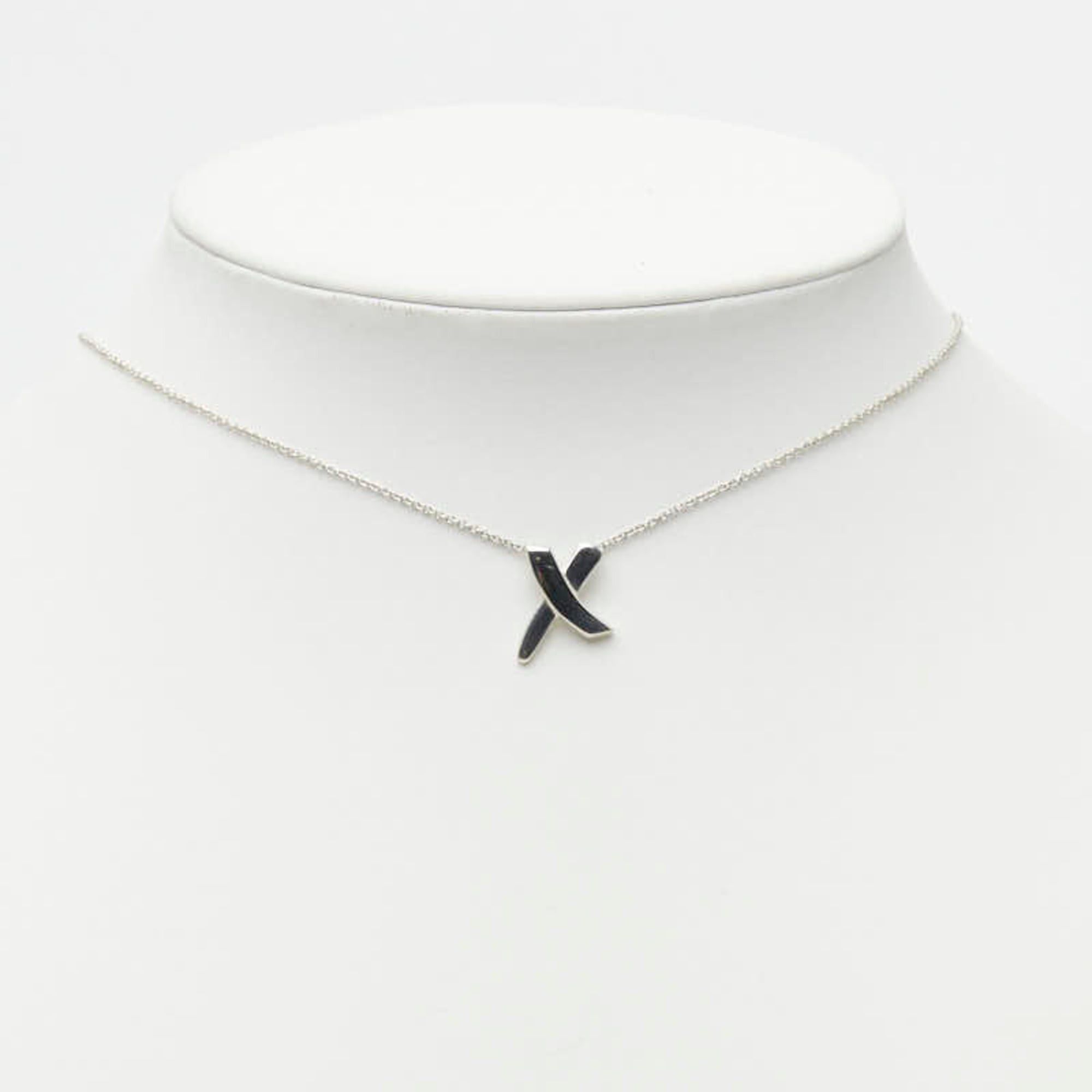 Tiffany & Co. Tiffany & Co. Elsa Peretti Kiss Necklace, SV925 Silver, Women's. Size ONE SIZE - 7 Thumbnail