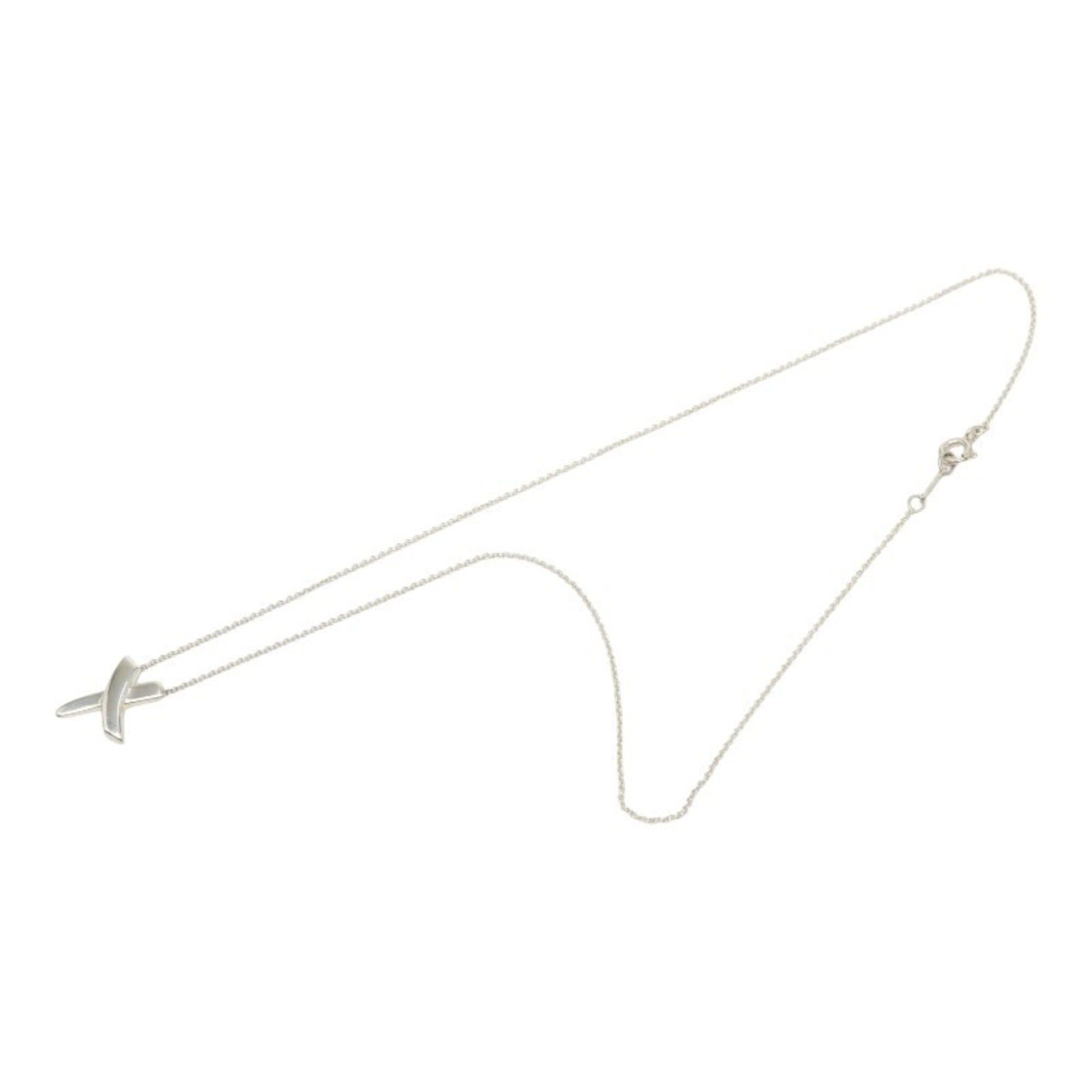 Tiffany & Co. Tiffany & Co. Elsa Peretti Kiss Necklace, SV925 Silver, Women's. Size ONE SIZE - 4 Thumbnail