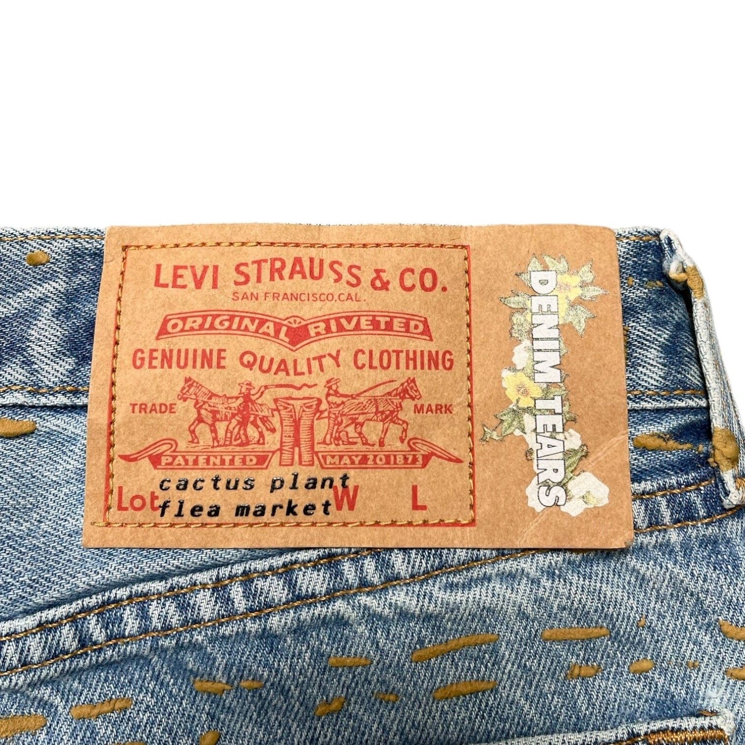 DENIM TEARS x Cactus Plant Flea Market x Levi's ComplexCon Denim Jeans Size US 36 / EU 52 - 4 Thumbnail