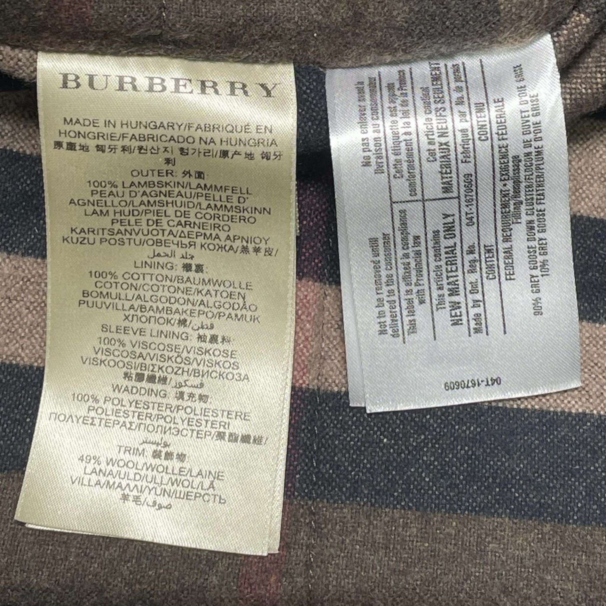 Burberry Leather Shearling Bomber Jacket Brown Size US XL / EU 56 / 4 - 5 Thumbnail
