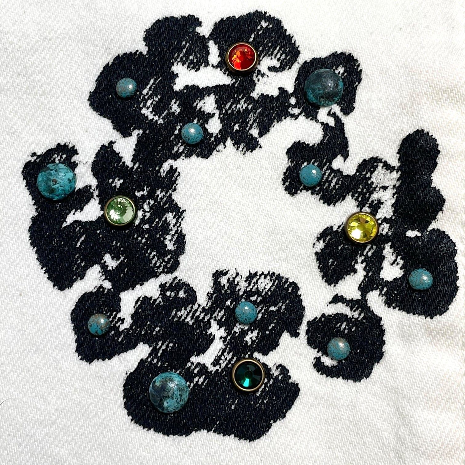 DENIM TEARS x Levi's 501 Cotton Rhinestone Wreath Jeans White Size US 40 / EU 56 - 3 Thumbnail