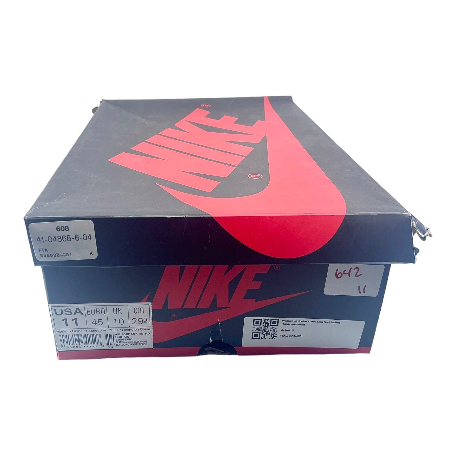 Nike 1 Retro High Bred Banned (2016) Size US 11 / EU 44 - 8 Thumbnail
