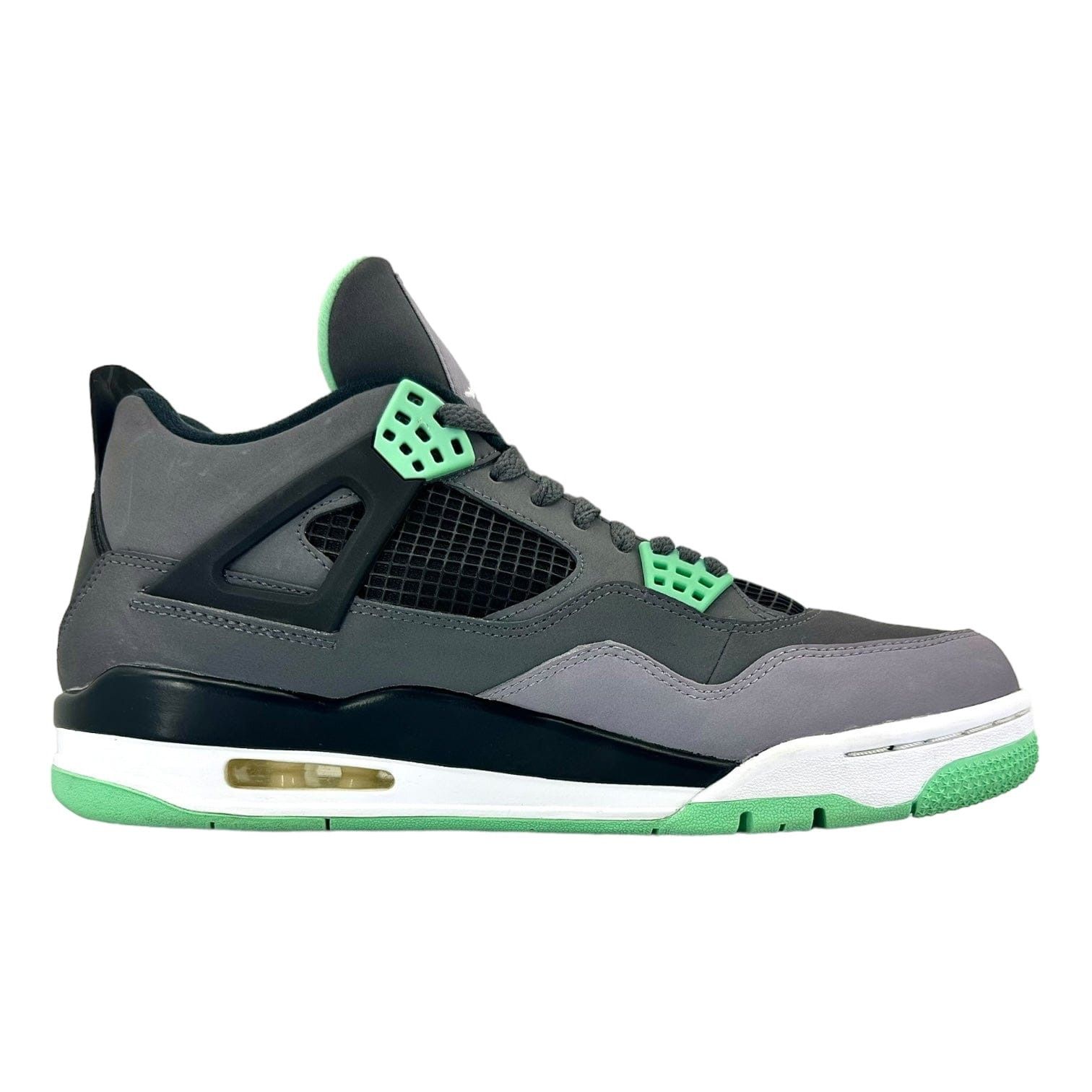 Nike 4 Retro Green Glow Size US 9.5 / EU 42-43 - 4 Thumbnail