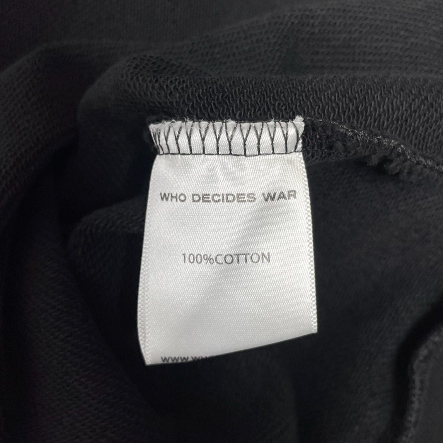 Who Decides War MRDR Crewneck Sweatshirt Black Size US XS / EU 42 / 0 - 4 Thumbnail