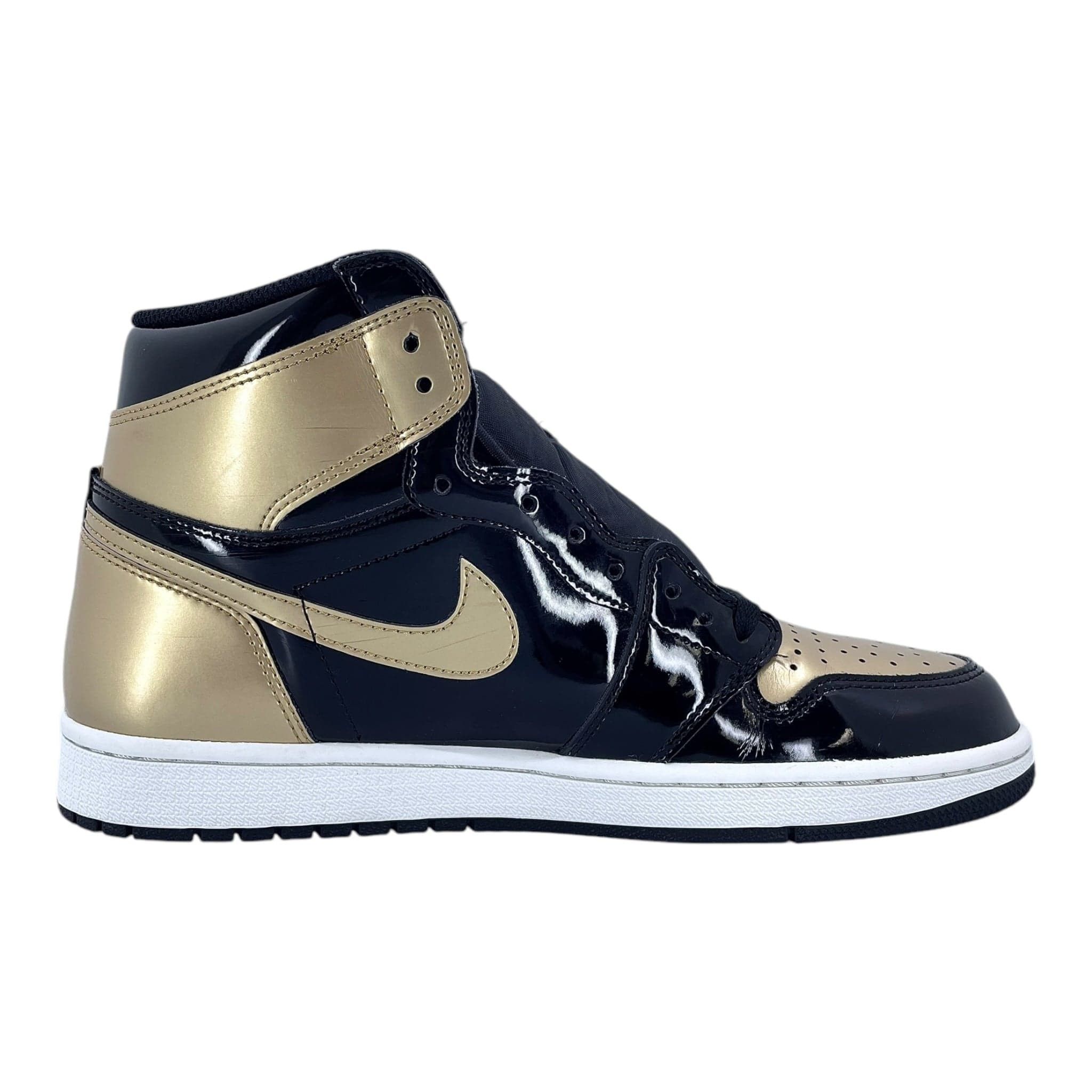 Nike 1 Retro High NRG Patent Gold Toe Size US 10.5 / EU 43-44 - 4 Thumbnail