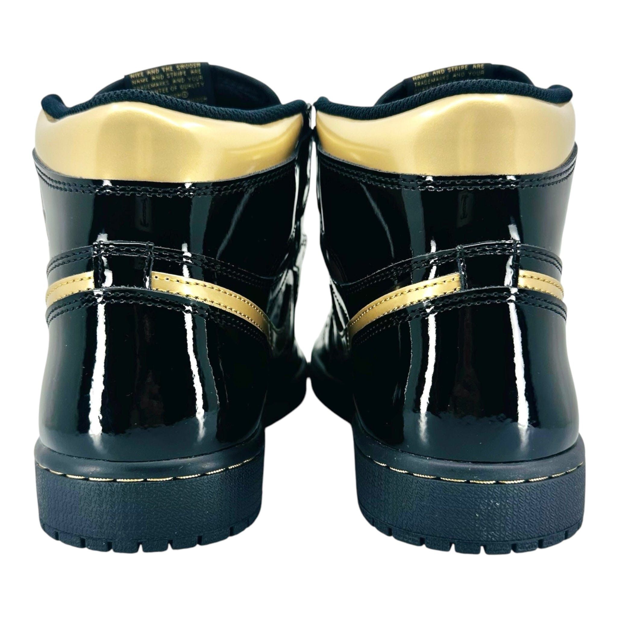 Nike 1 Retro High Black Metallic Gold (2020) Size US 10 / EU 43 - 6 Thumbnail