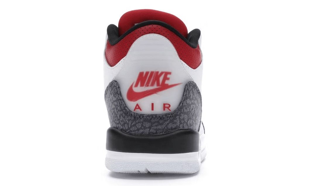 Nike 3 Retro SE Fire Red Denim (GS) Size US 7 / EU 40 - 4 Thumbnail