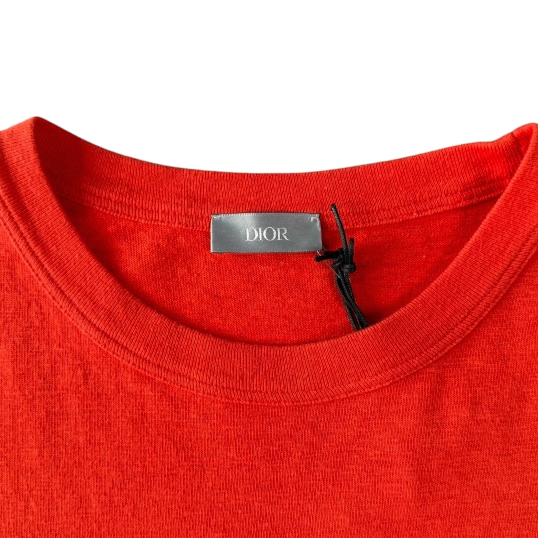 Dior Dior x Denim Tears Short Sleeve Tee Shirt Red Size US XL / EU 56 / 4 - 4 Thumbnail