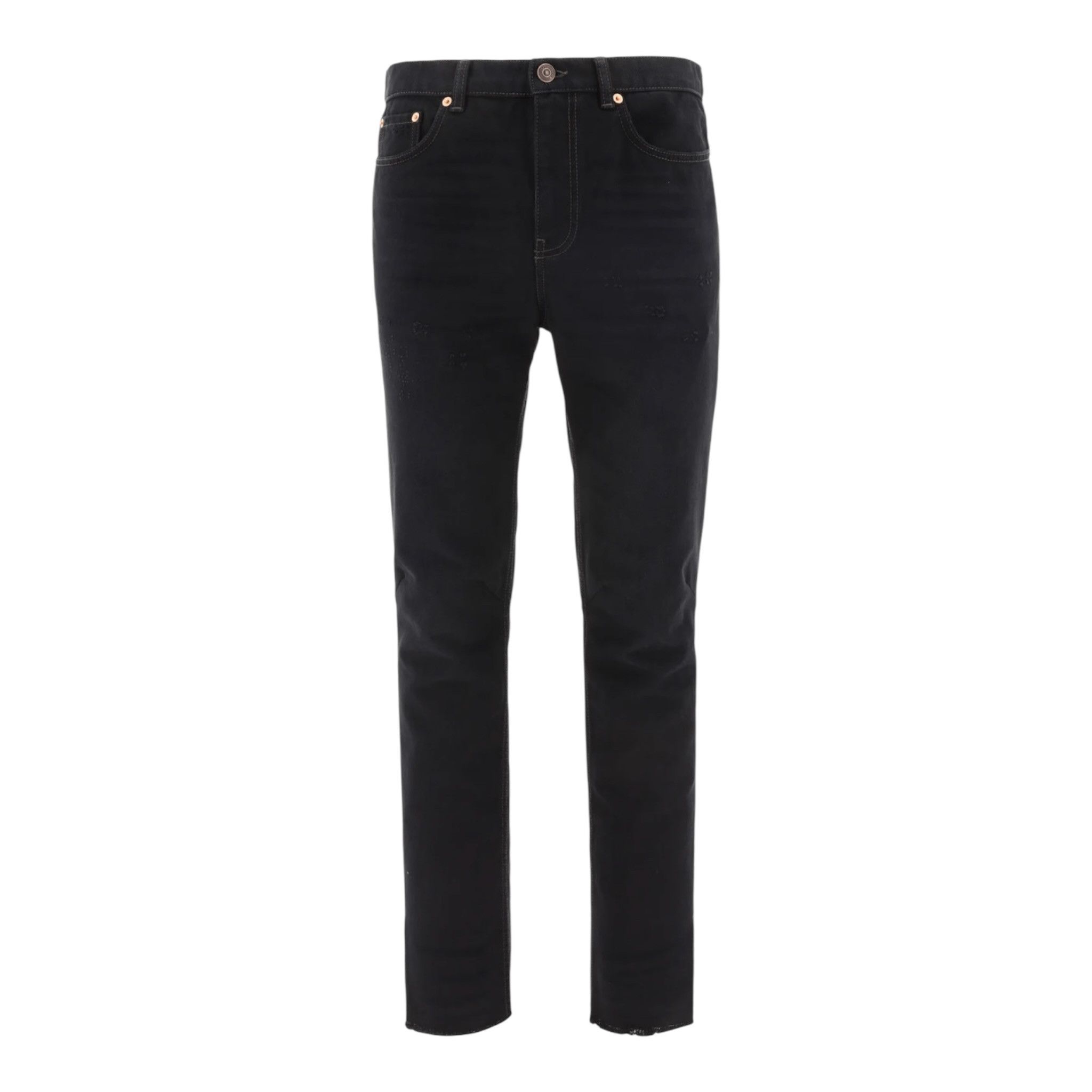 Balenciaga Frayed Edge Jeans Black Size US 30 / EU 46 - 2 Thumbnail