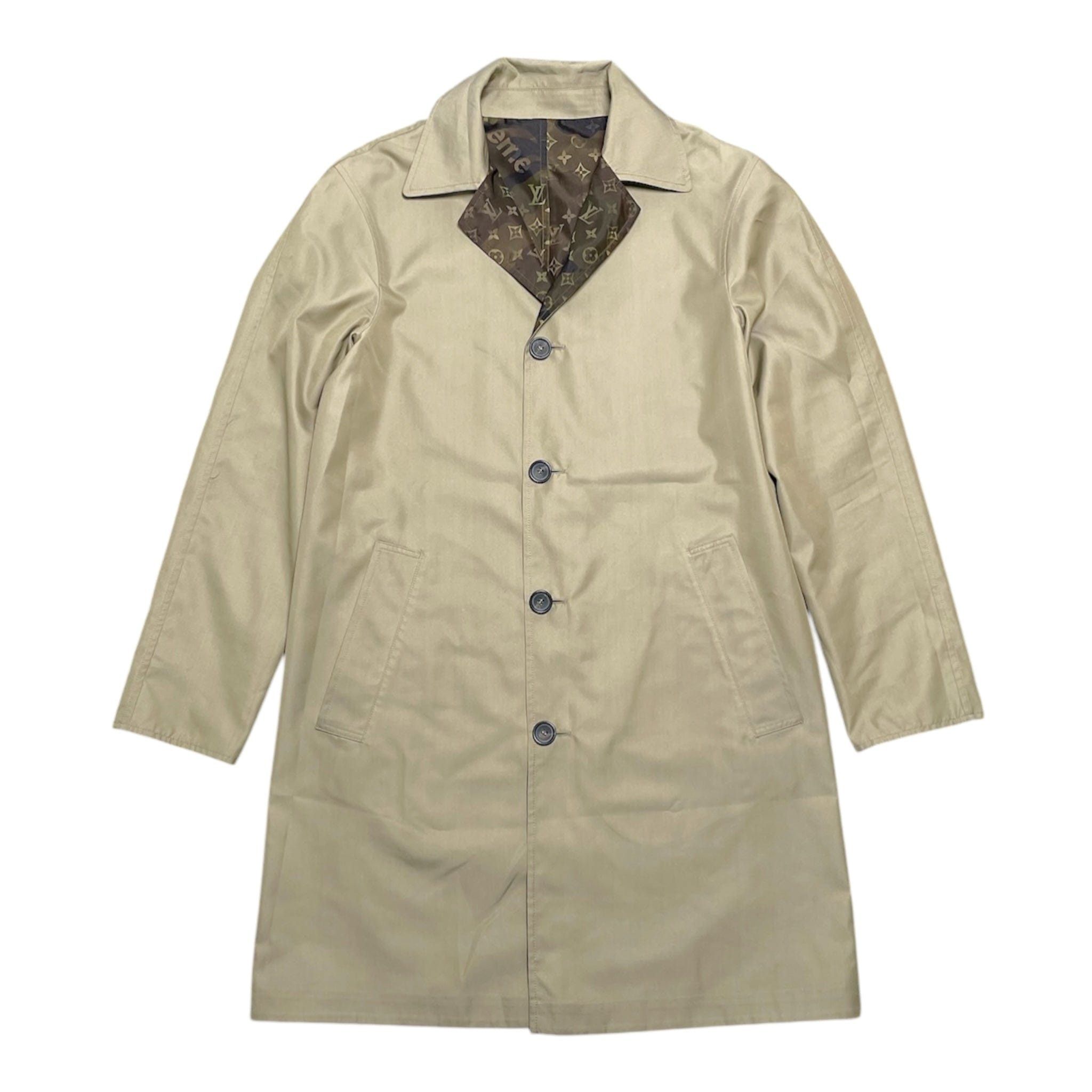 Louis Vuitton Supreme x Reversible Trench Coat Camo Size US L / EU 52-54 / 3 - 3 Thumbnail