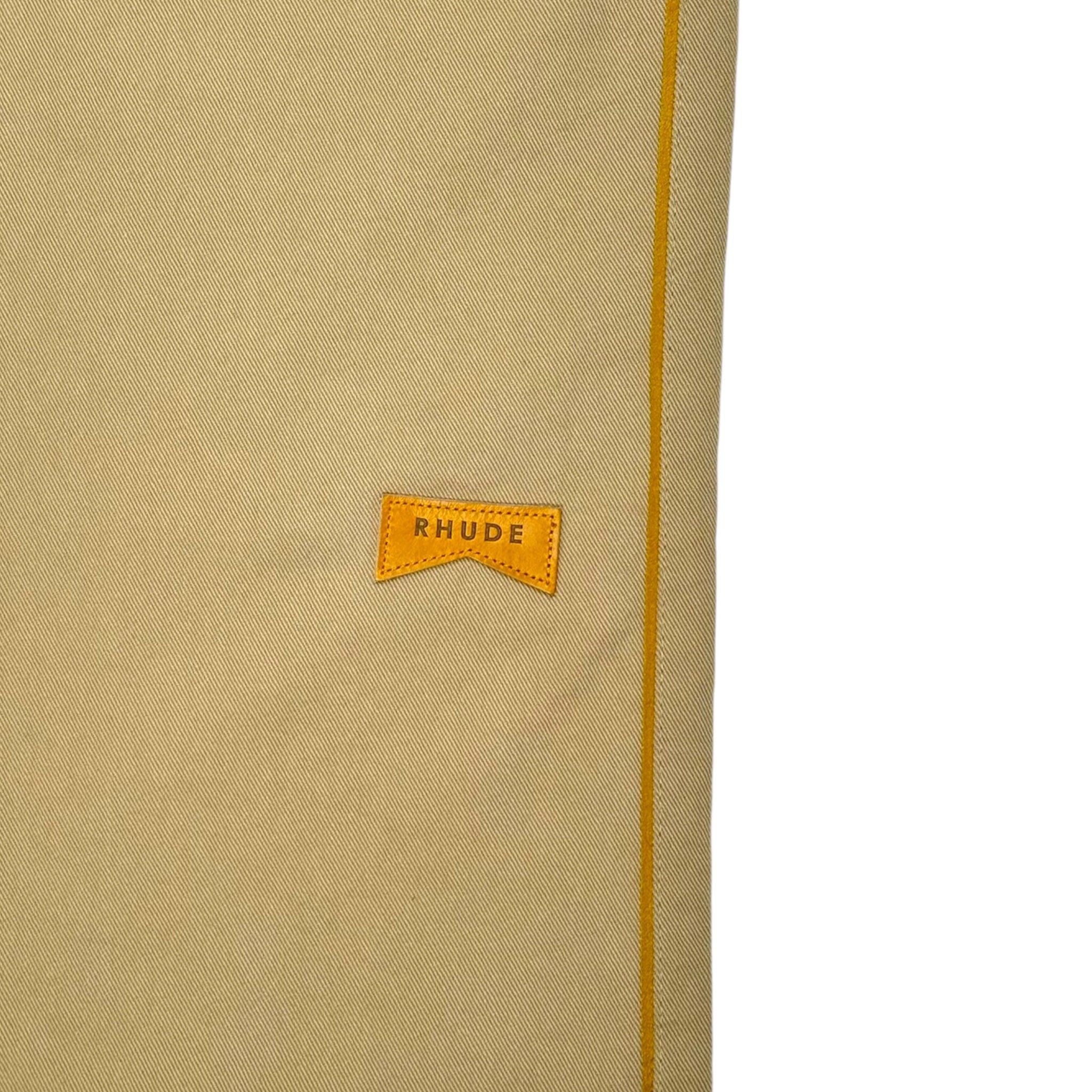 Rhude Classique Chino Track Pants Khaki Size US 33 - 4 Thumbnail