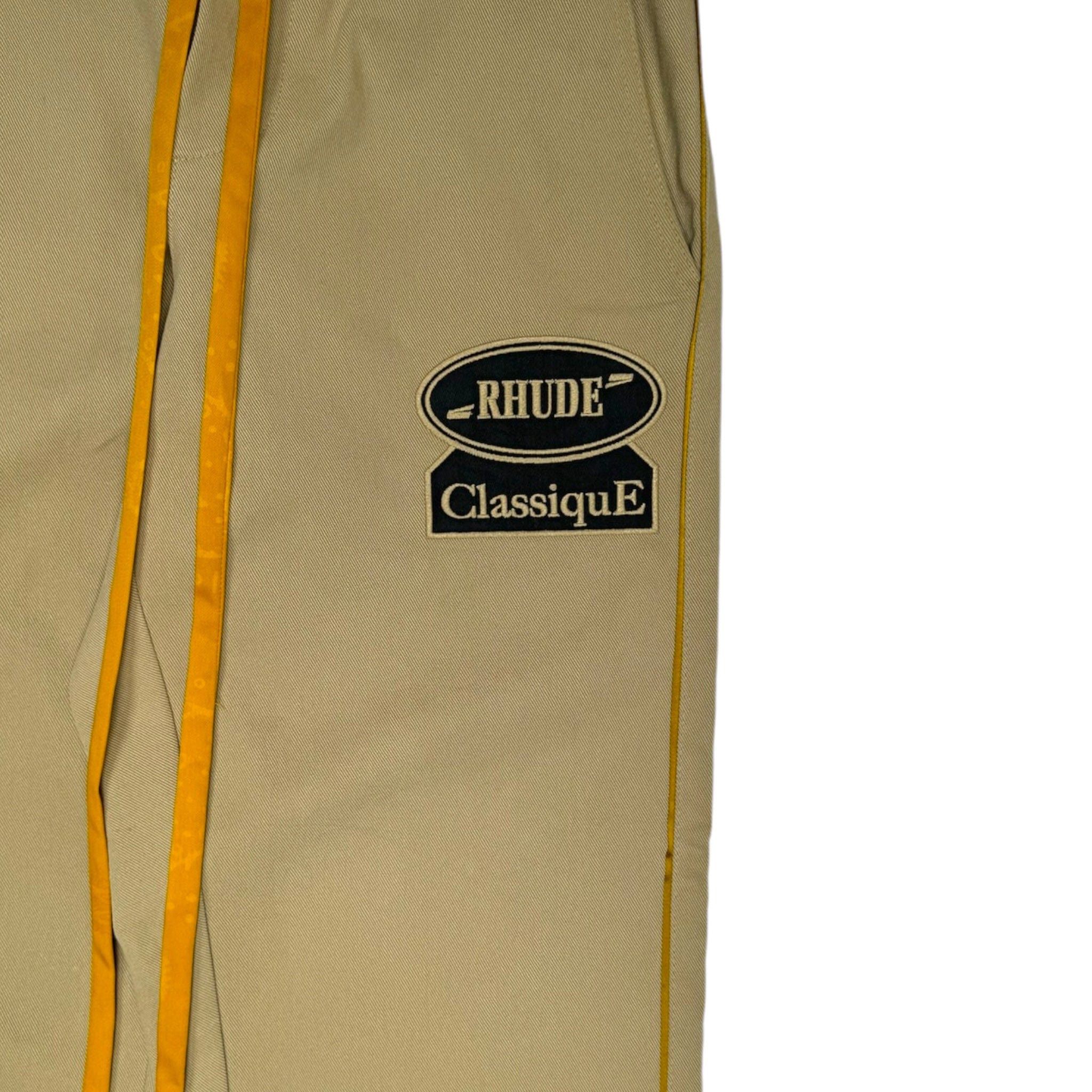 Rhude Classique Chino Track Pants Khaki Size US 33 - 3 Thumbnail