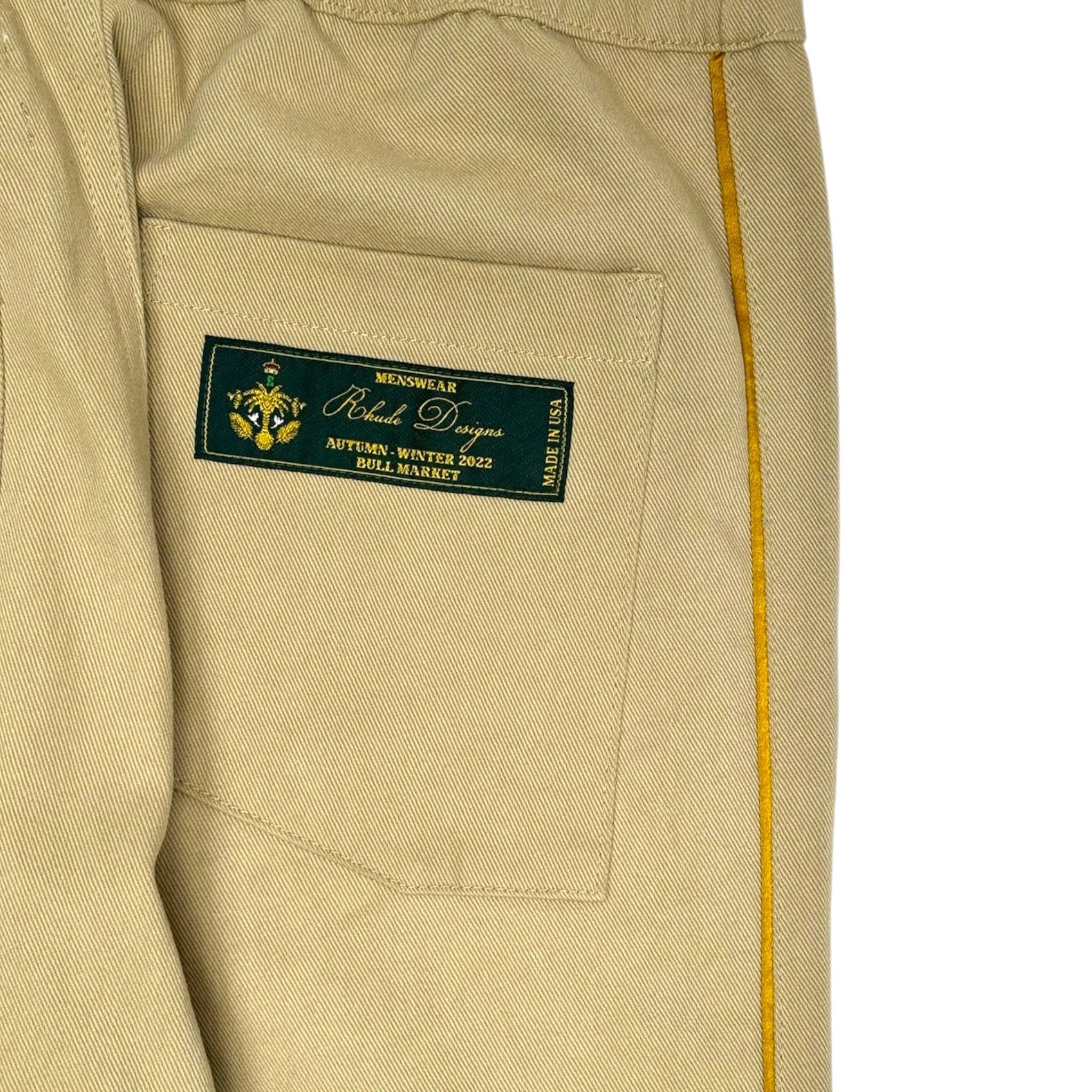 Rhude Classique Chino Track Pants Khaki Size US 33 - 5 Thumbnail
