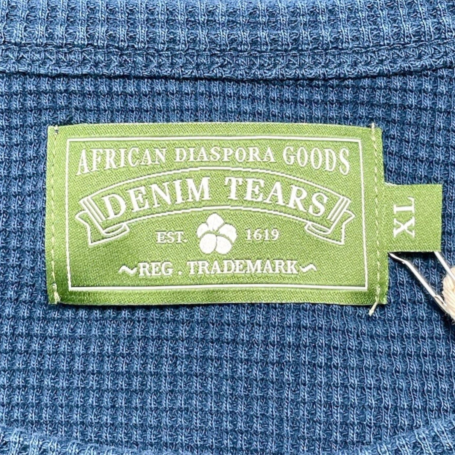 DENIM TEARS Denim University Thermal Long Sleeve Tee Shirt Navy Size US L / EU 52-54 / 3 - 4 Thumbnail