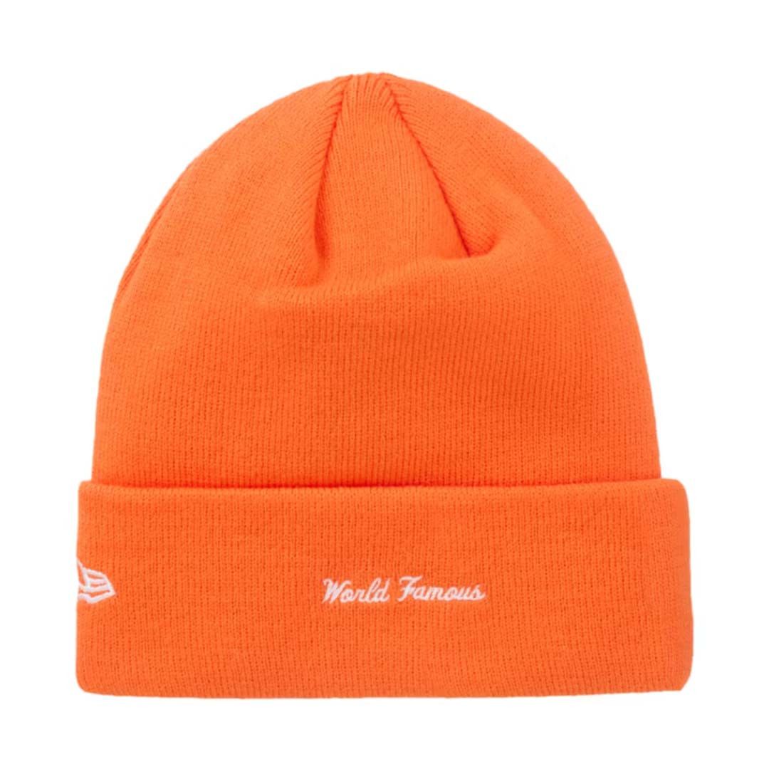 Supreme New Era Box Logo Beanie Dark Orange Size ONE SIZE - 2 Thumbnail