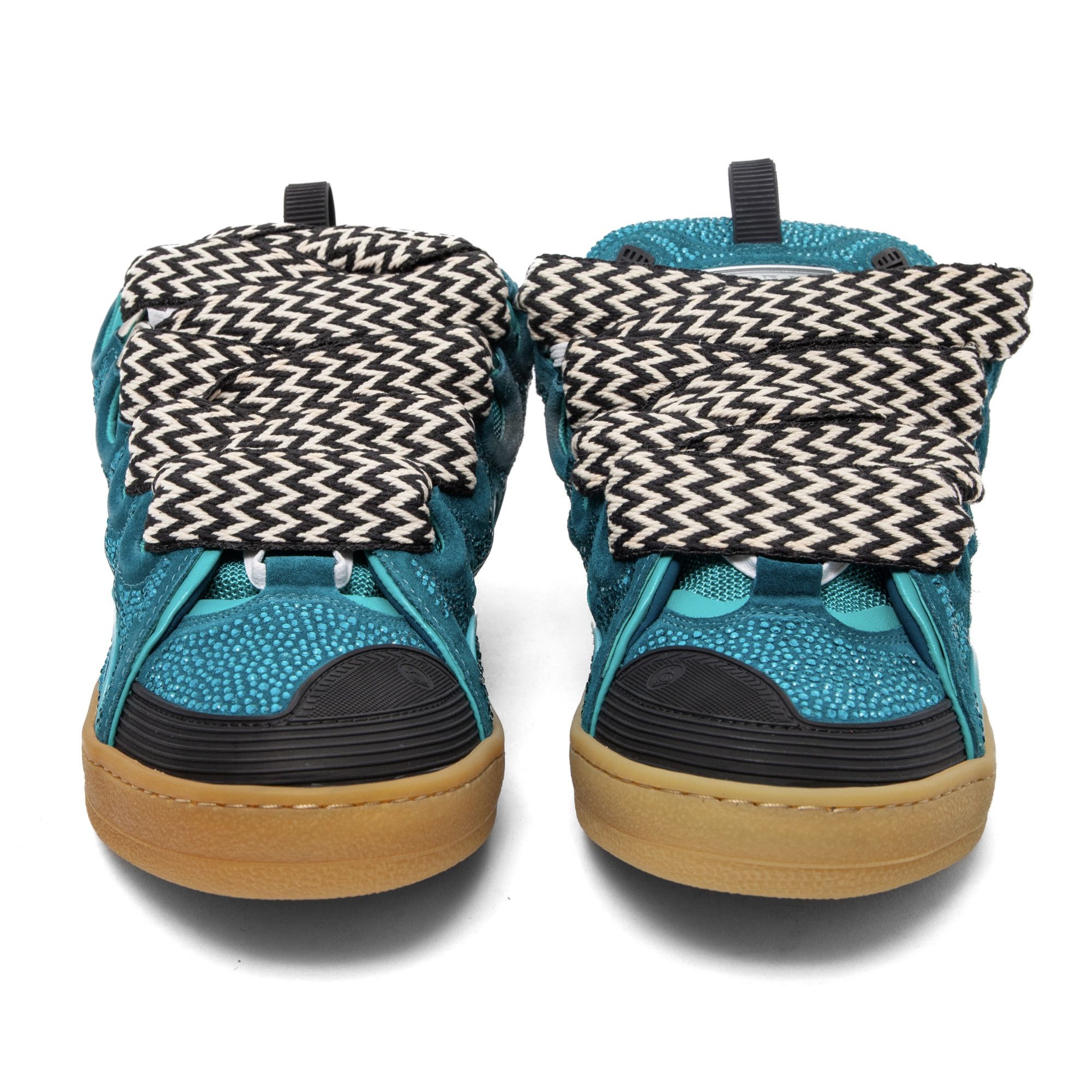 Lanvin Leather Curb Sneaker Strass Navy Size US 11 / EU 44 - 5 Thumbnail