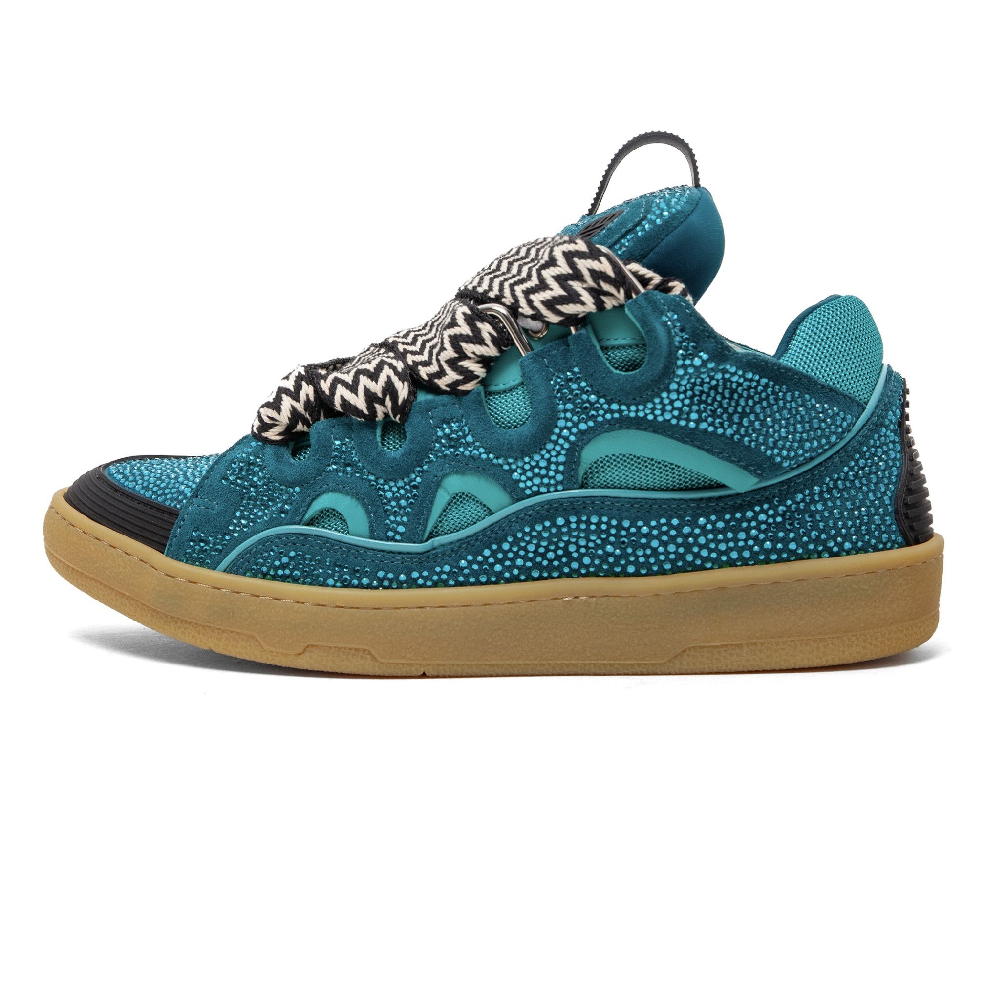 Lanvin Leather Curb Sneaker Strass Navy Size US 11 / EU 44 - 2 Thumbnail