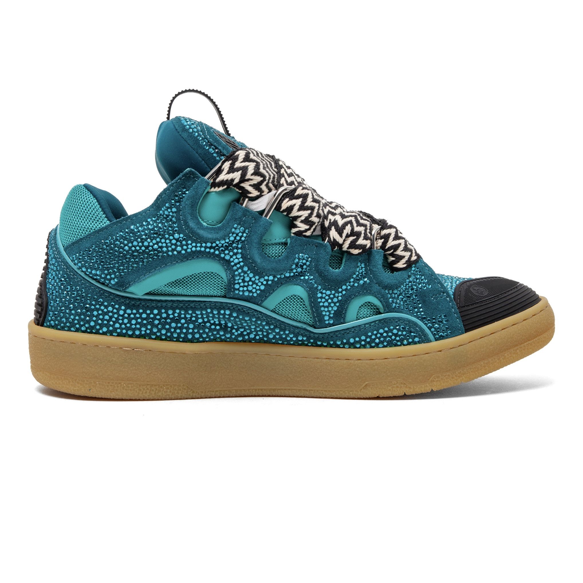 Lanvin Leather Curb Sneaker Strass Navy Size US 11 / EU 44 - 4 Thumbnail