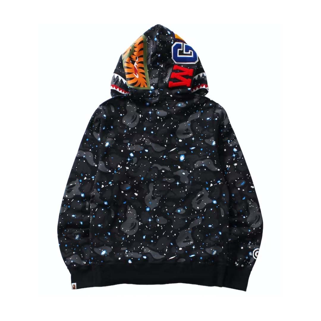 Bape Relaxed Space Camo Full Zip Hoodie Black Size US S / EU 44-46 / 1 - 2 Thumbnail