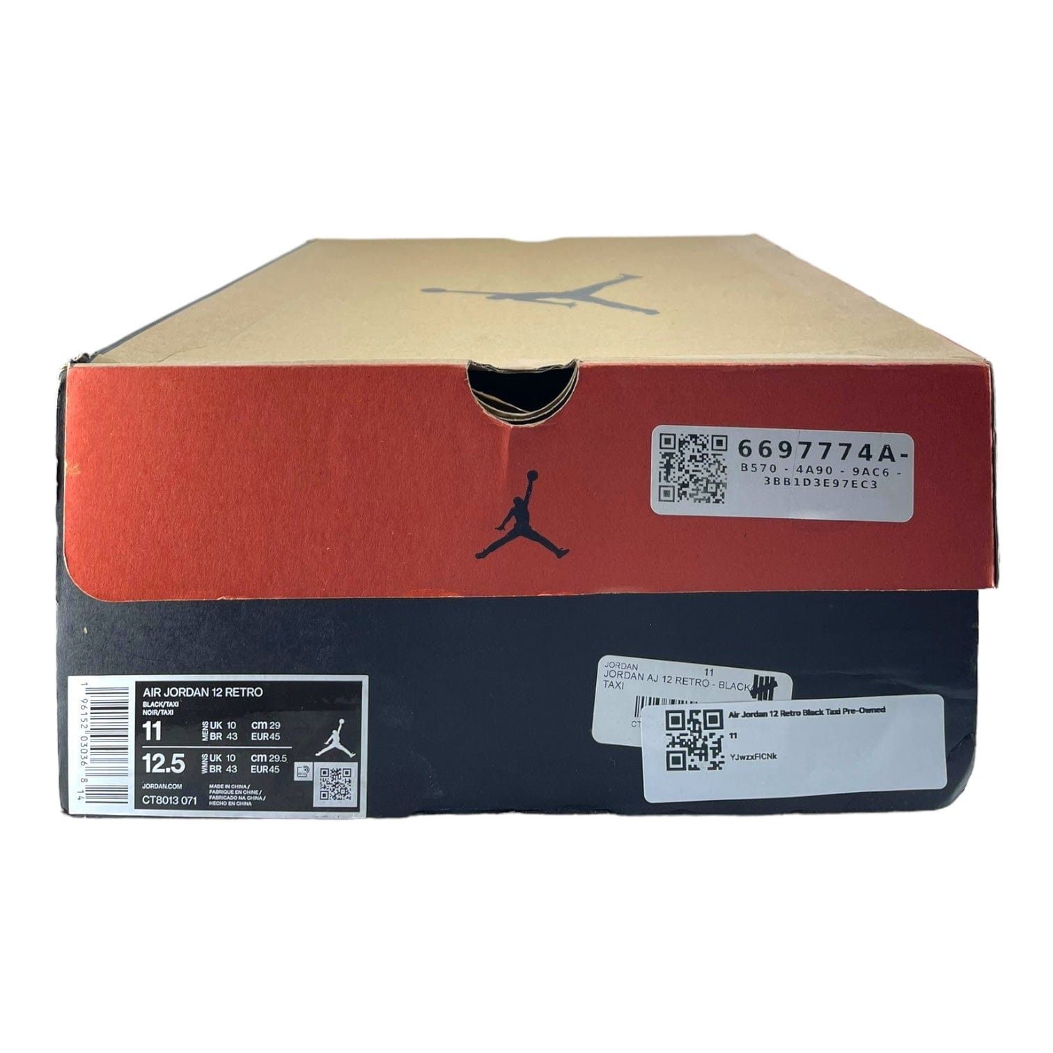 Nike 12 Retro Black Taxi Size US 11 / EU 44 - 8 Thumbnail