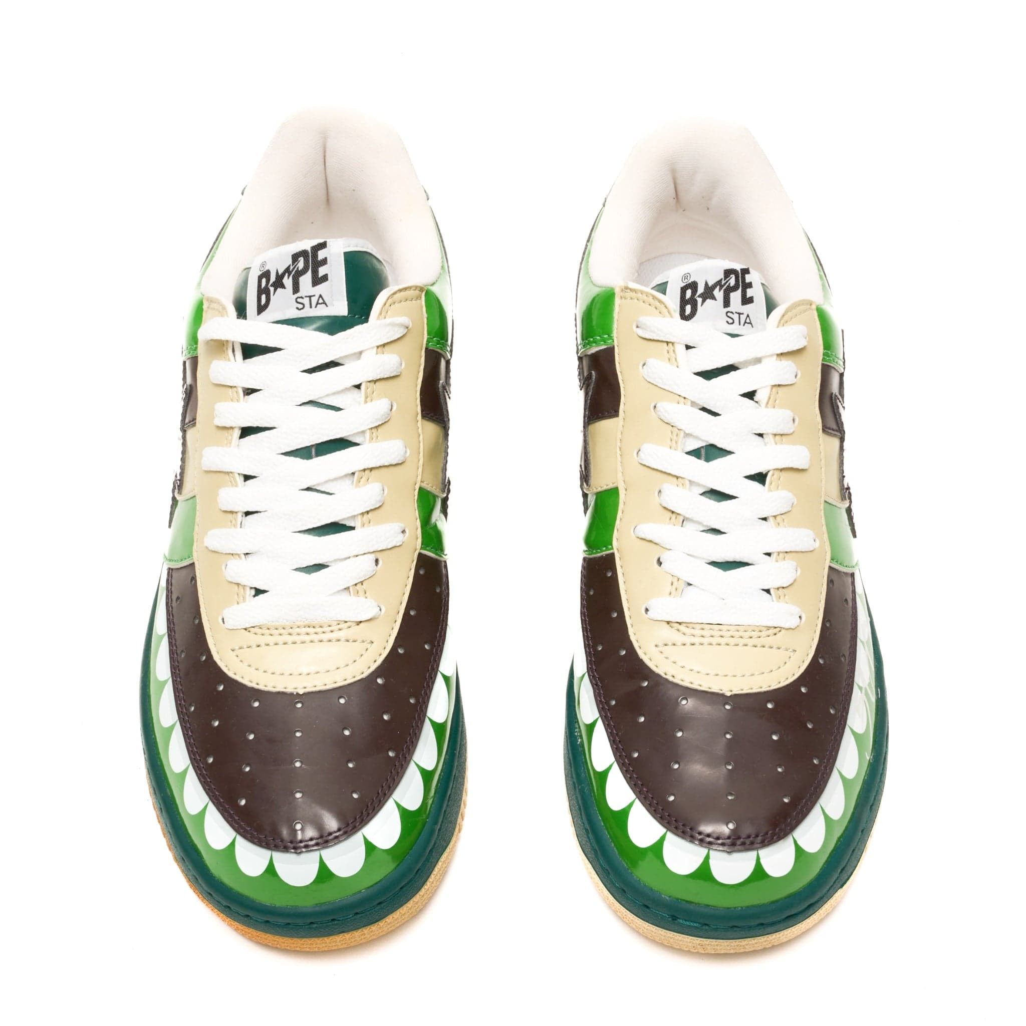 Bape Bapesta Low KAWS Chompers Green (Soulja Boy Autographed) Size US 10.5 / EU 43-44 - 5 Thumbnail