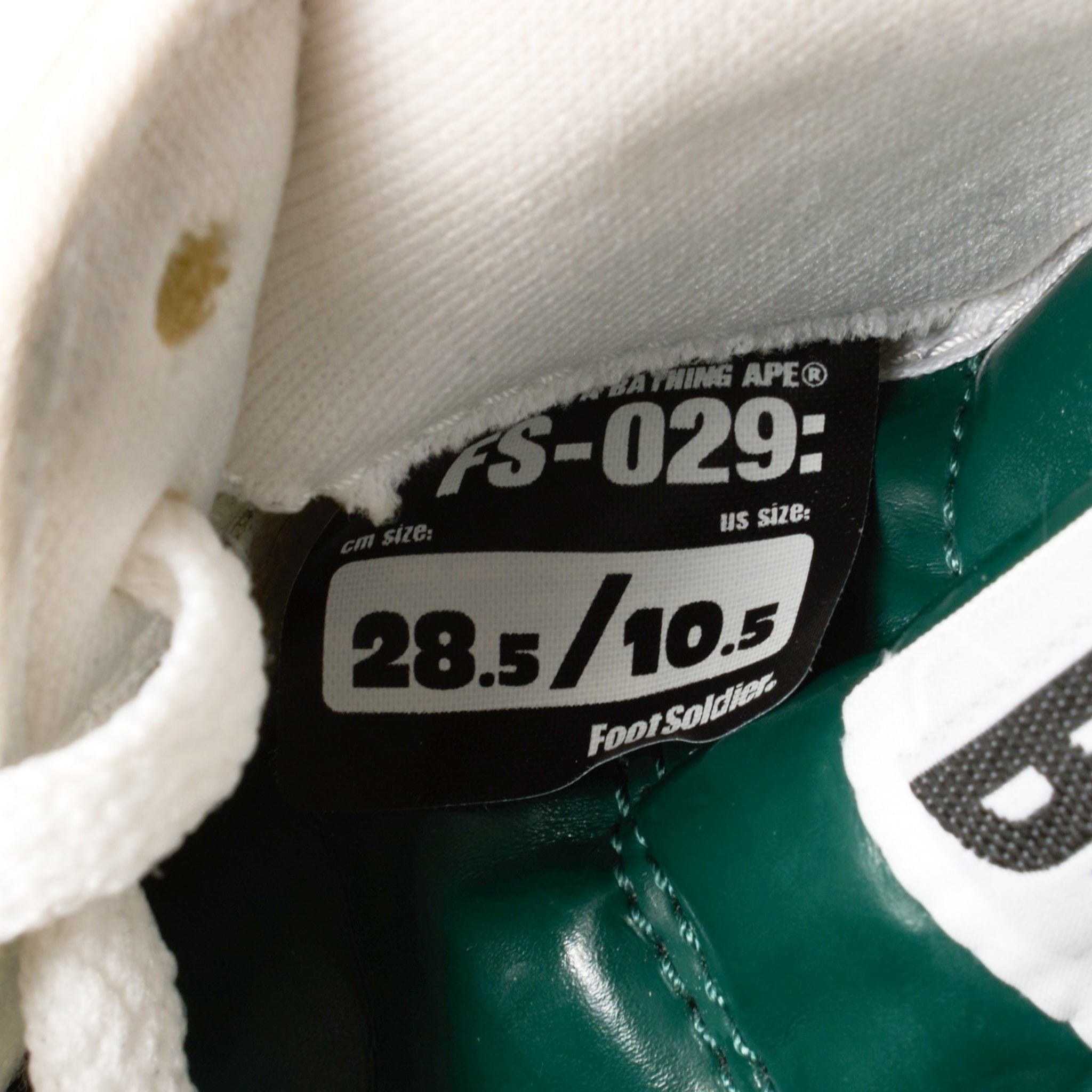Bape Bapesta Low KAWS Chompers Green (Soulja Boy Autographed) Size US 10.5 / EU 43-44 - 9 Thumbnail