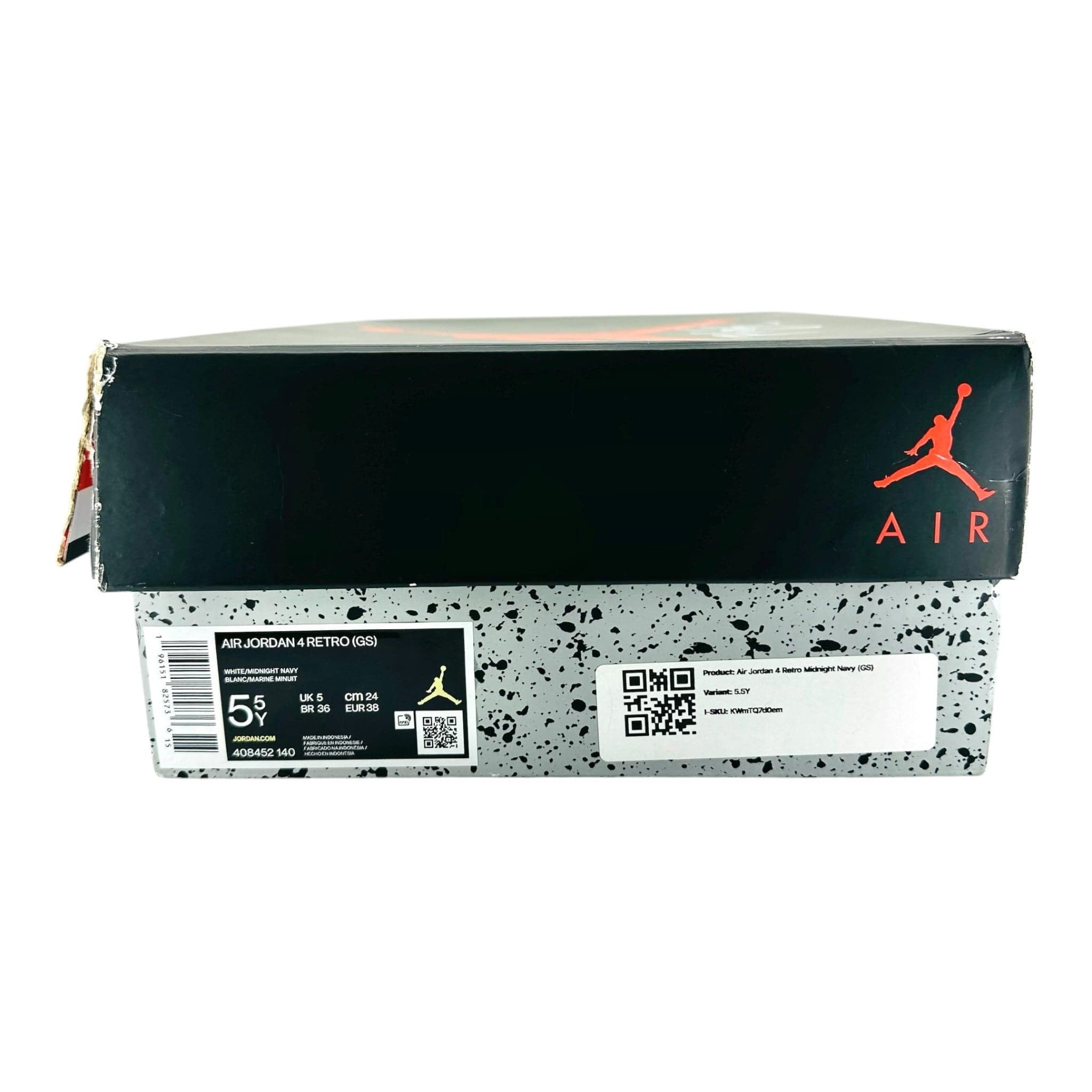 Nike 4 Retro Midnight Navy (GS) Size US 5.5 / EU 38 - 8 Thumbnail