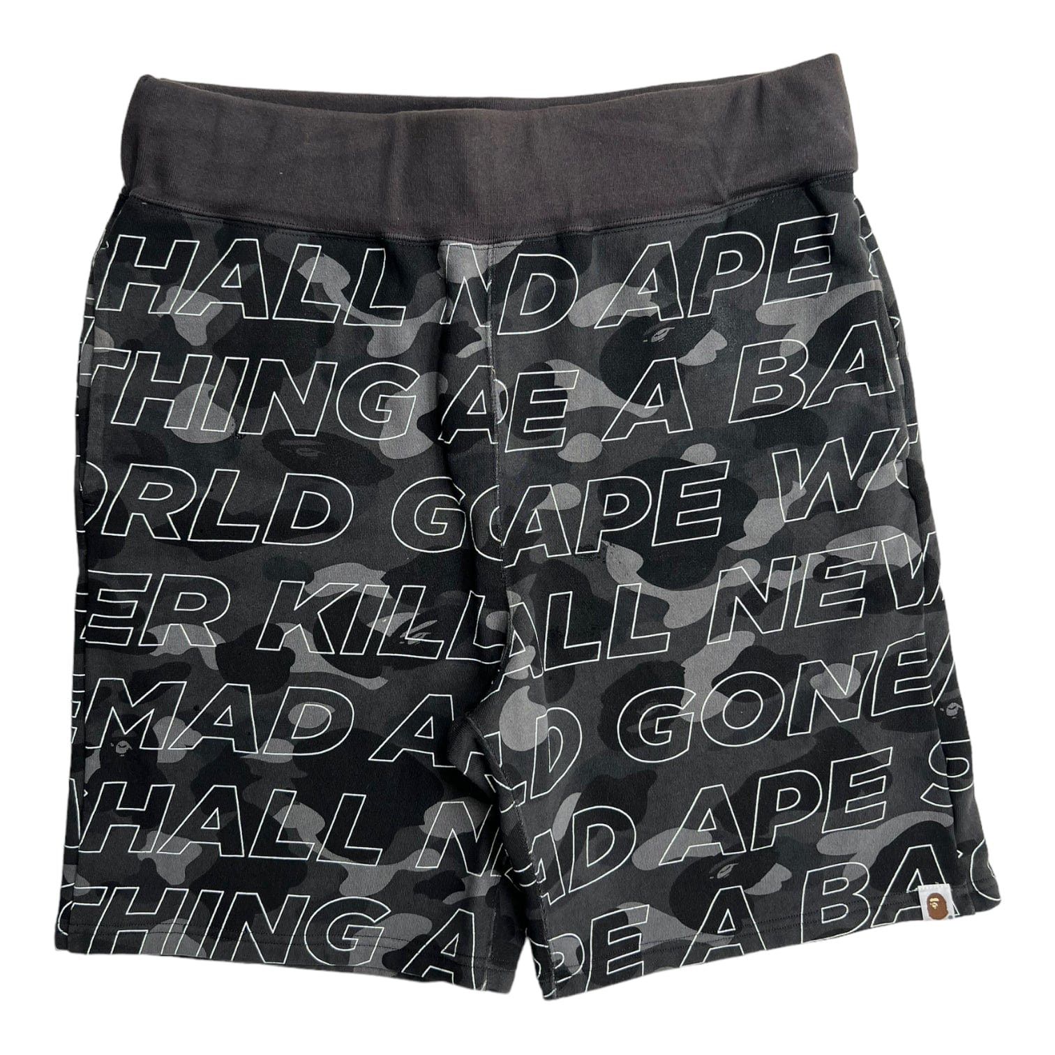 Bape Ape Shall Never Kill Ape Sweat Shorts Black Size US 36 / EU 52 - 2 Thumbnail