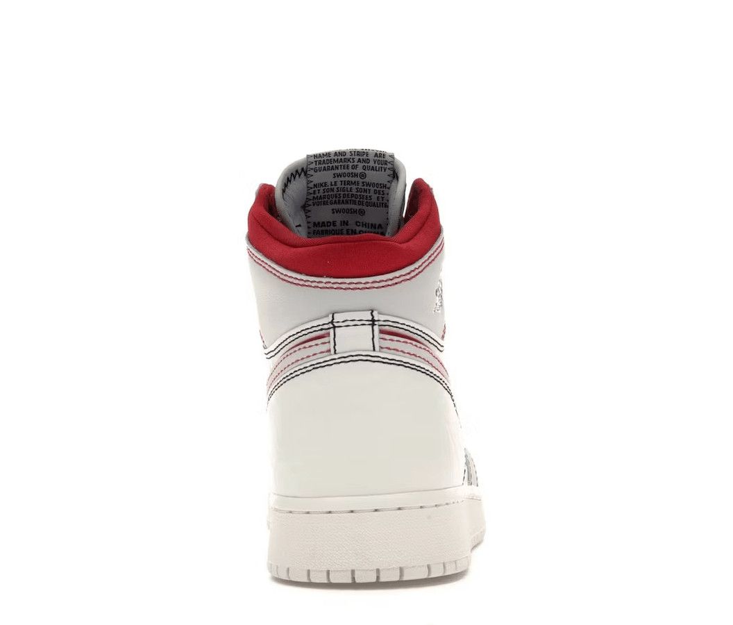 Nike 1 Retro High Phantom Gym Red (GS) Size US 6 / EU 39 - 4 Thumbnail