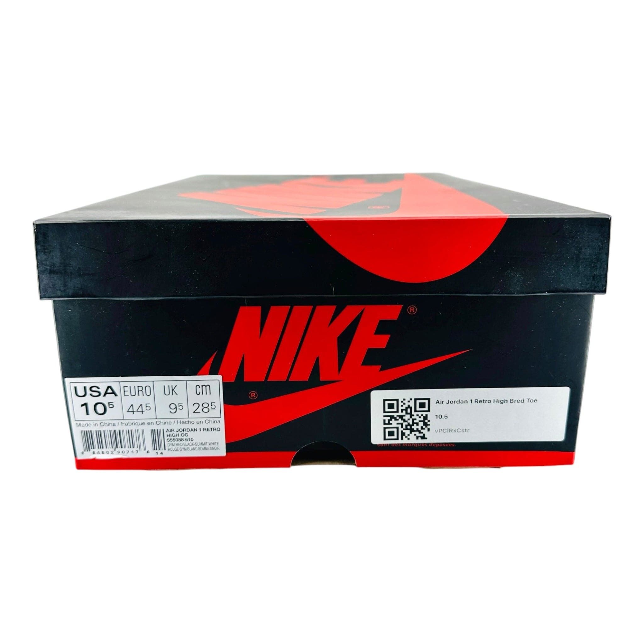 Nike 1 Retro High Bred Toe Size US 8 / EU 41 - 8 Thumbnail