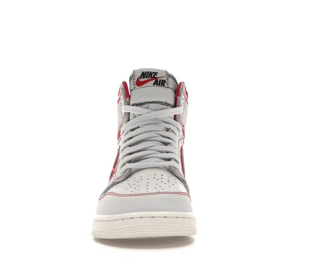 Nike 1 Retro High Phantom Gym Red (GS) Size US 6 / EU 39 - 3 Thumbnail
