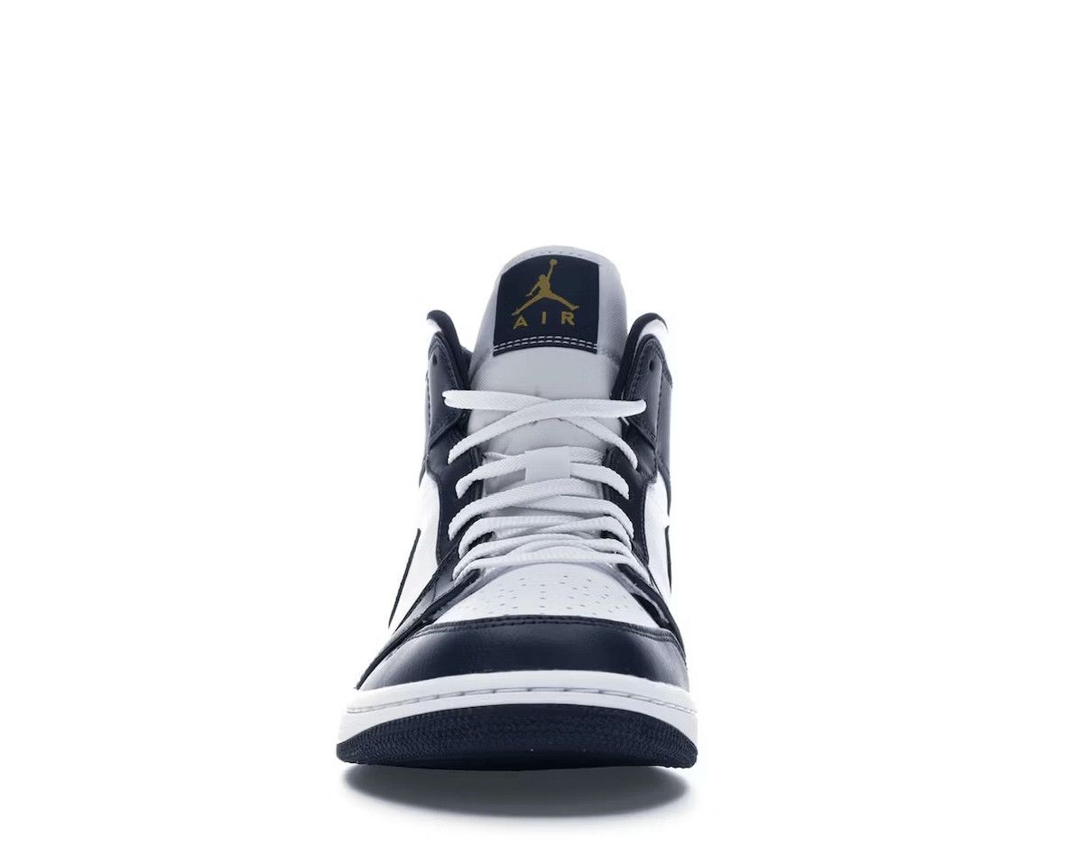 Nike 1 Mid White Metallic Gold Obsidian Size US 8 / EU 41 - 3 Thumbnail