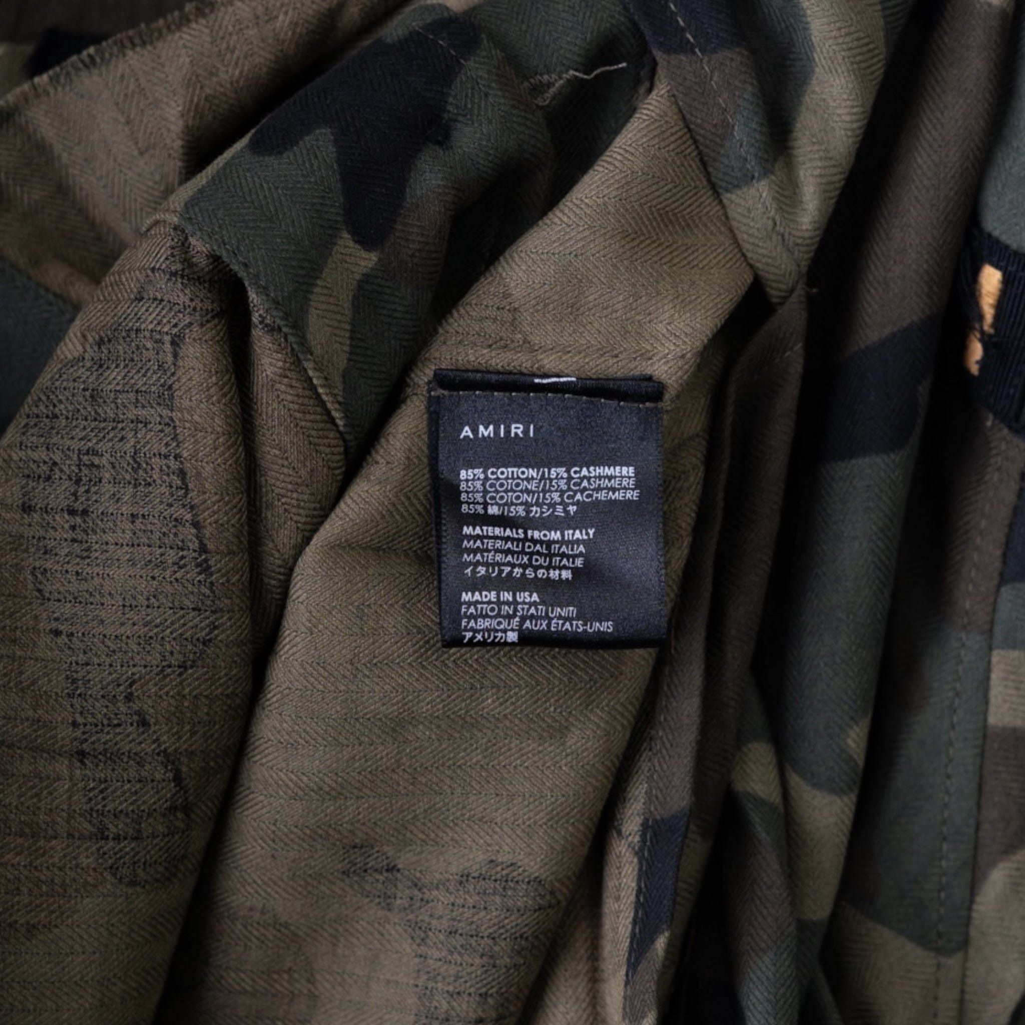 Amiri Amiri US Amiri Flannel Button Up Shirt Camouflage Size US XS / EU 42 / 0 - 5 Thumbnail