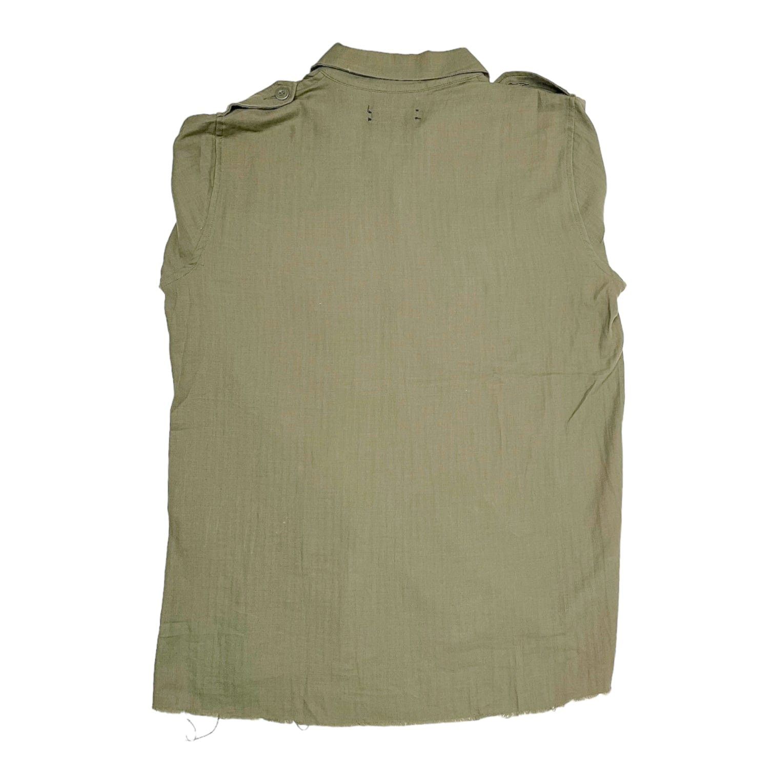 Amiri Amiri Military Patch Button Up Shirt Olive Size US S / EU 44-46 / 1 - 2 Thumbnail
