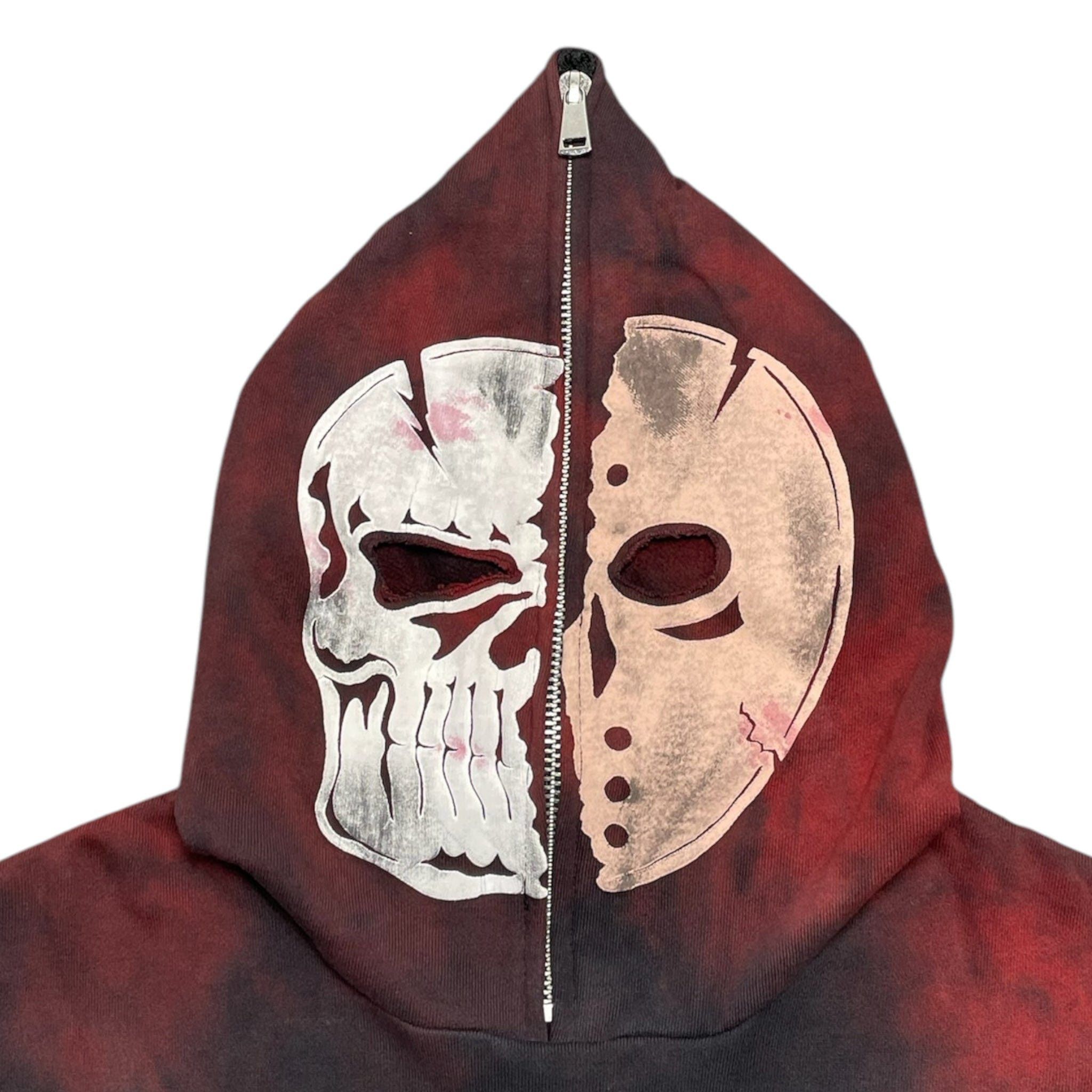 Warren Lotas Jason Quarter Zip Up Hooded Sweatshirt Red Black Size US L / EU 52-54 / 3 - 4 Thumbnail
